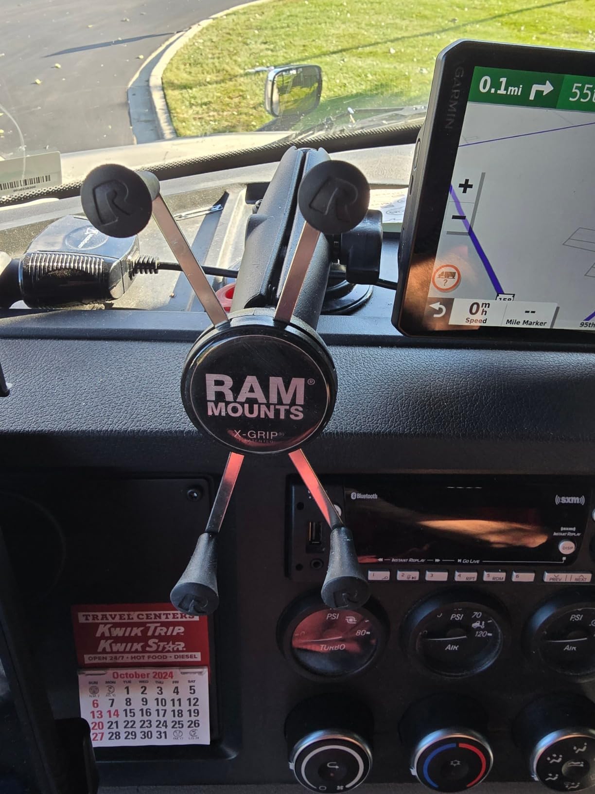 RAM MOUNTS X-Grip Large Phone Mount with Long Arm Twist-Lock Suction Cup | Windshield and dash mount for large smartphones, B Size 1