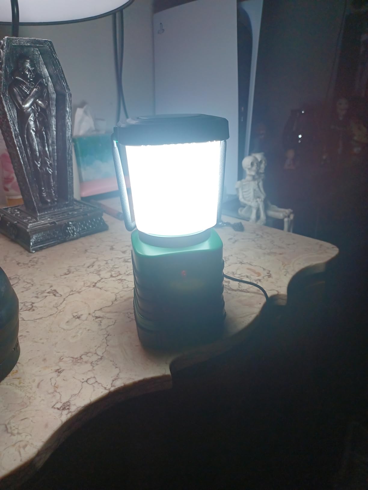 Lepro 1000LM LED Camping Lantern Rechargeable, 4400mAh, 4 Light Modes | Tent Light, Camping Essentials, Waterproof Lantern Flashlight for Camping, Emergency Light, Power Outages, USB Cable Included customer photo 1