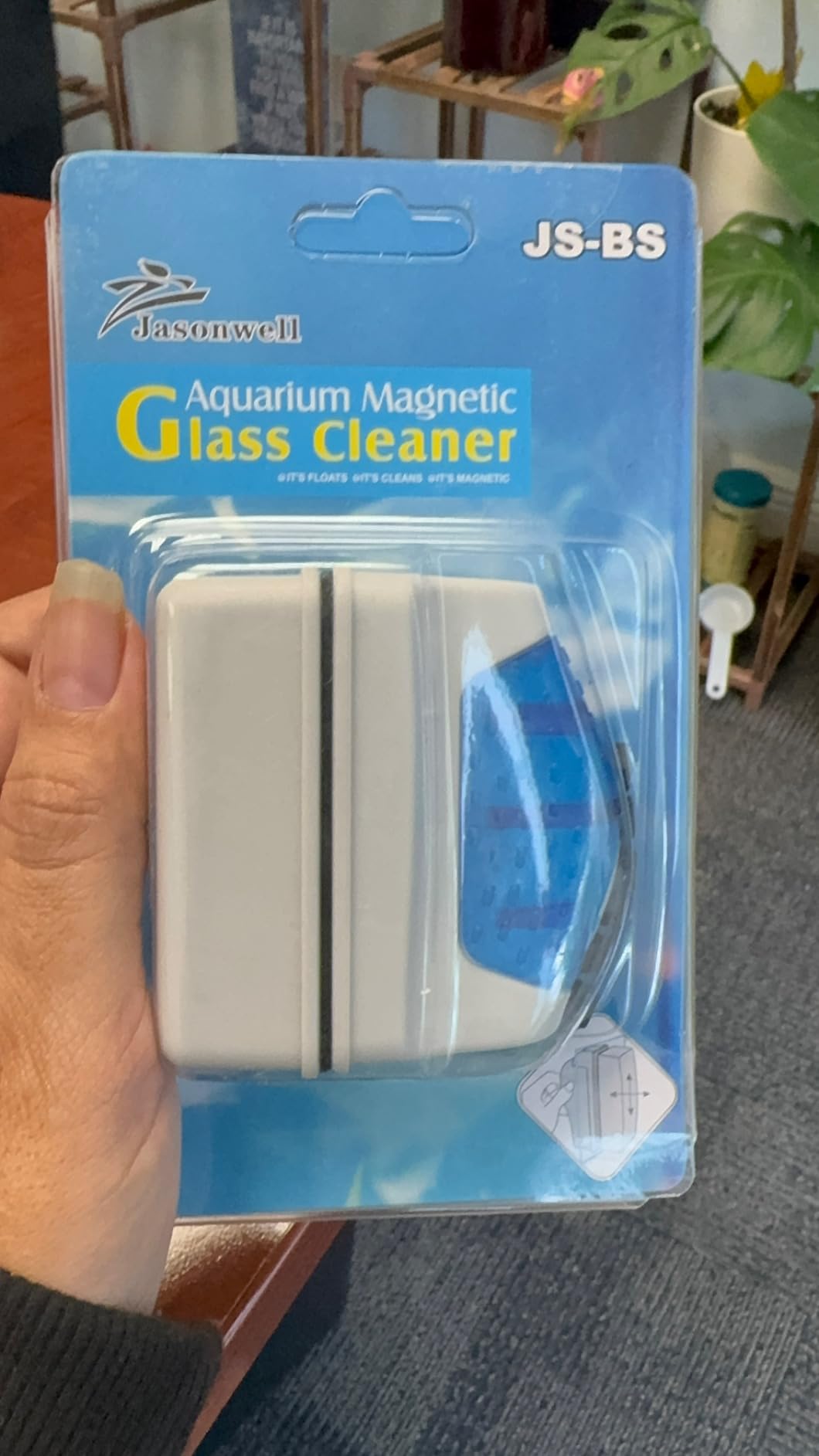 Jasonwell Magnetic Aquarium Fish Tank Glass Algae Glass Cleaner Scrubber Floating Clean Brush(S) customer photo 2