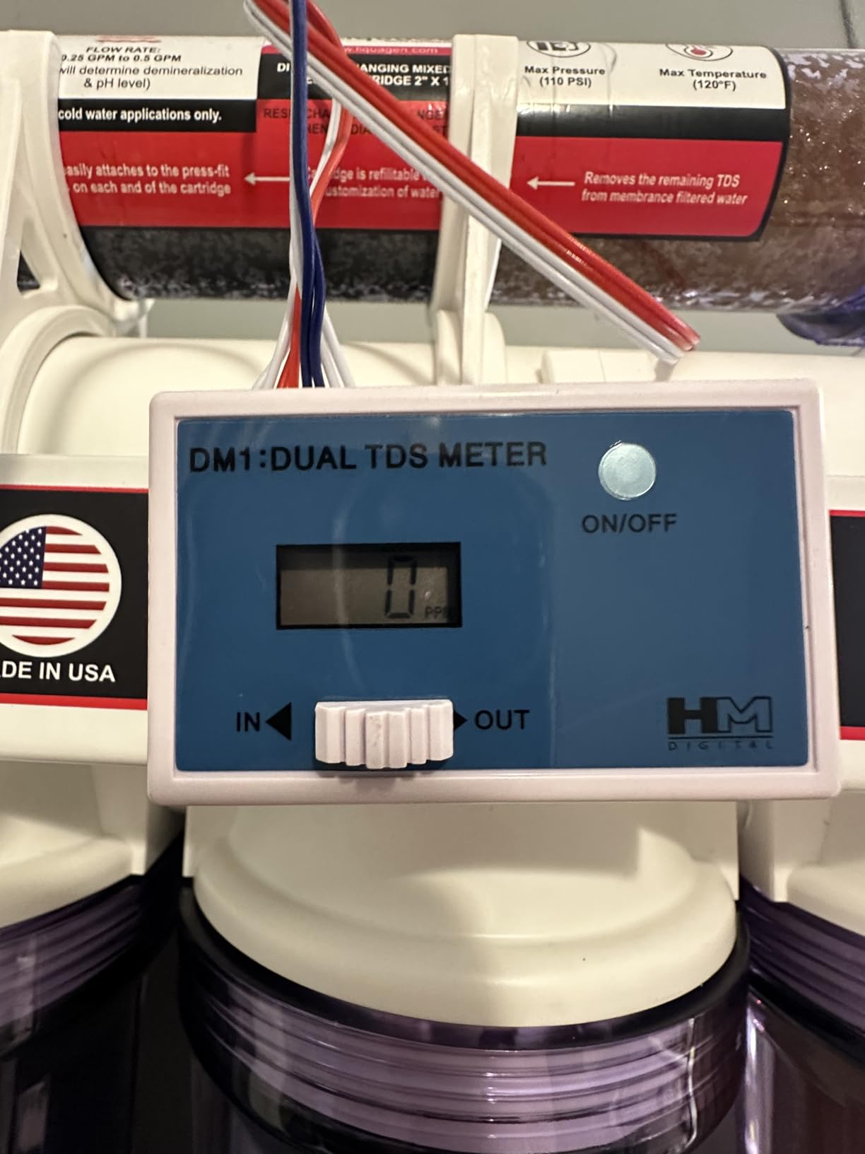 LiquaGen 5 Stage Reverse Osmosis & Deionization (RODI) Aquarium Reef Water Filter System - 75 GPD customer photo 2
