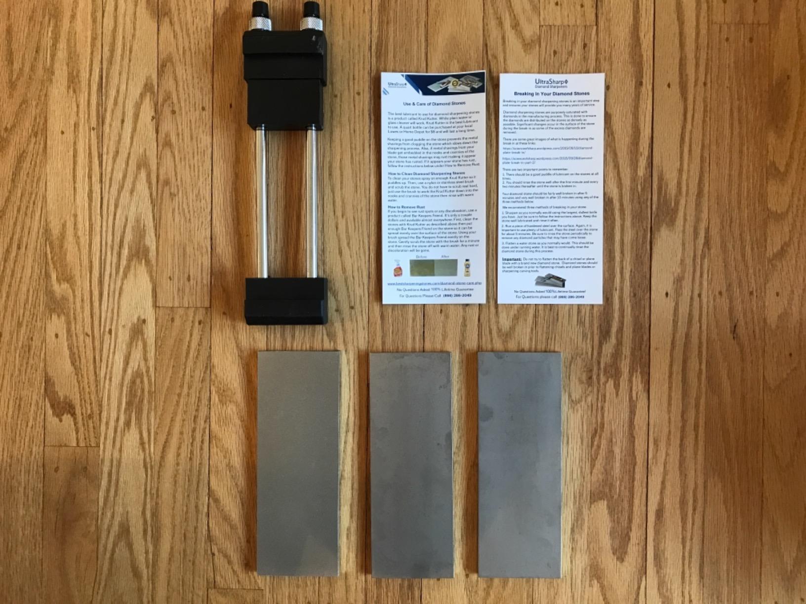 Ultra Sharp Diamond Sharpening Stone Set - 8 x 3 Coarse/Medium/Extra Fine customer photo 1