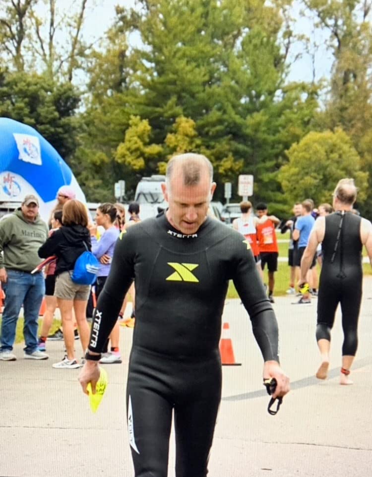 XTERRA Wetsuits - Men's Volt Triathlon Wetsuit - Full Body Neoprene Wet Suit (3mm Thickness) | Designed for Open Water Swimming customer photo 1