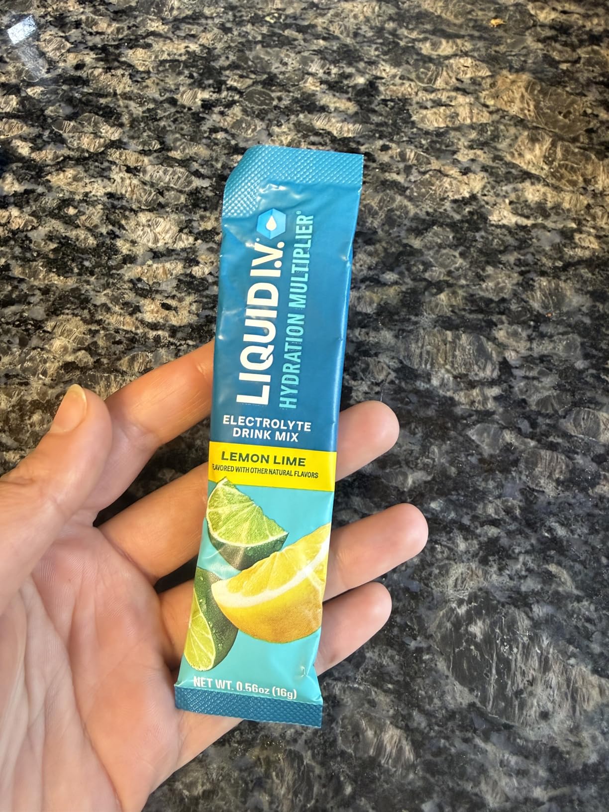 Liquid I.V. Hydration Electrolytes, Lemon Lime, 16 Count | Scientifically Formulated | Clinically Proven Hydration customer photo 1