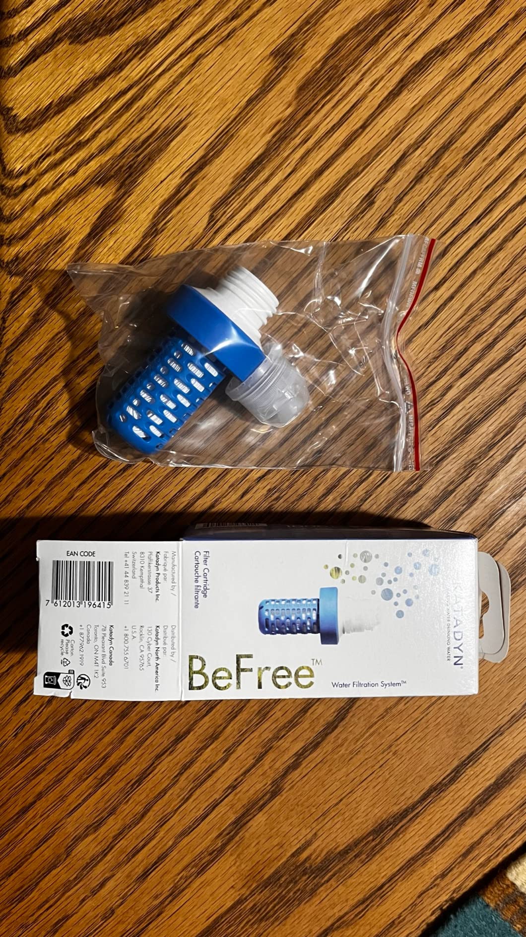 Katadyn BeFree Replacement Cartridge for 0.6L & 1.0L Bottles | 0.1 Micron Hollow Fiber EZ-Clean Membrane, 1,000L Capacity, BPA-Free, Cartridge Only, Bottle Sold Separately customer photo 2