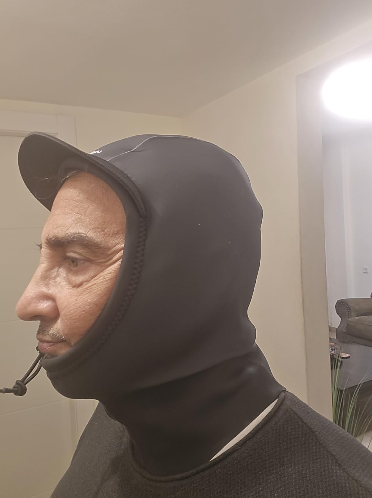 O'Neill Psycho 1.5mm Neoprene Hood, Wind-Resistant Head Warmth and Protection for Cold Water Surfing and Diving customer photo 2