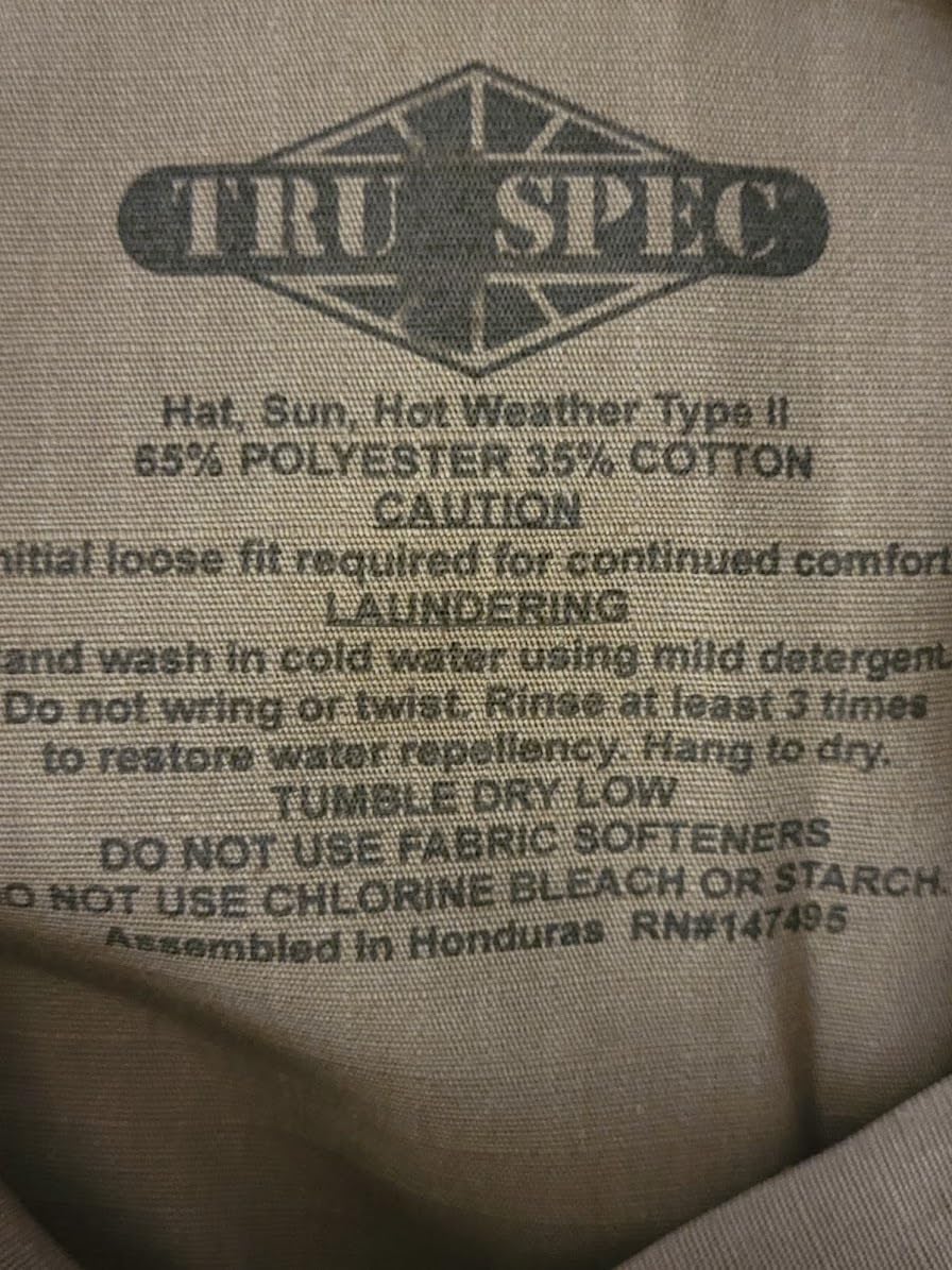 Tru-Spec Gen-II Adjustable Boonie Hat - Military Standard Issue - Adjustable Strap - 65/35 Polyester/Cotton Rip-Stop - OSFM customer photo 1