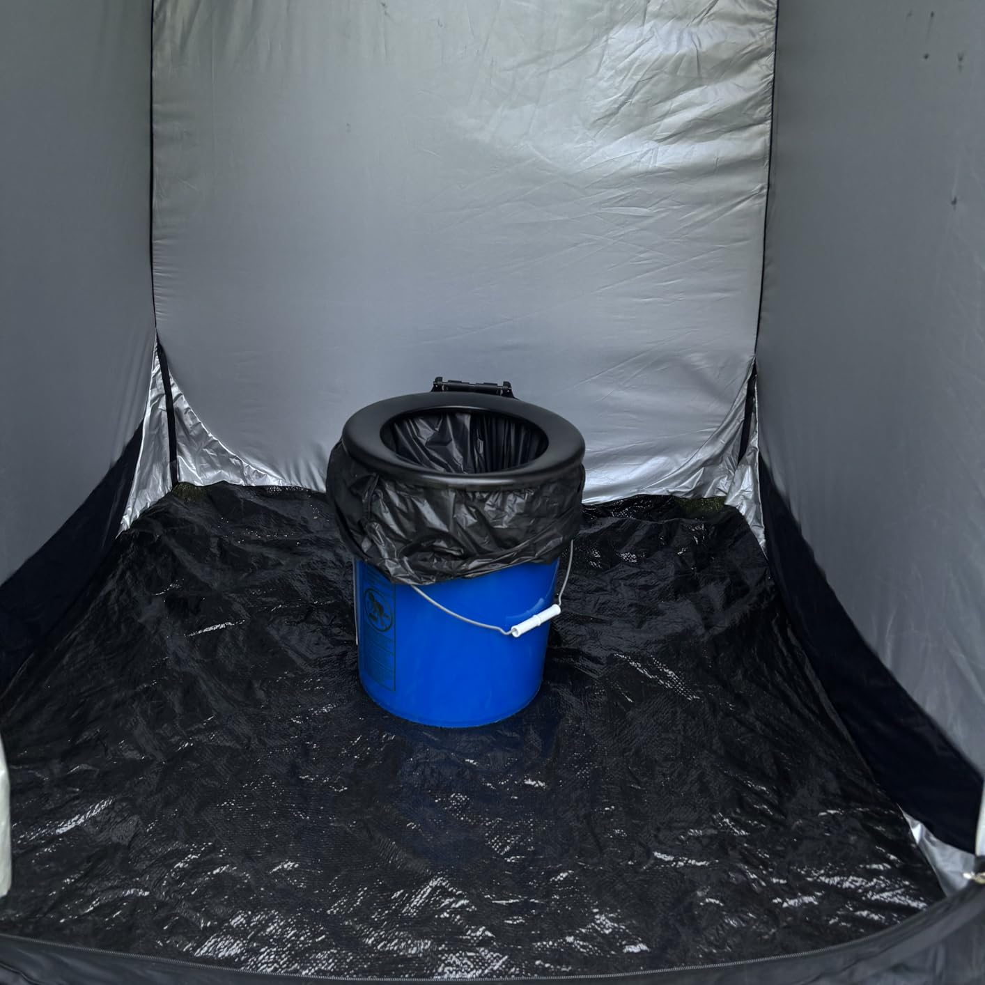 Camco Portable Toilet Bucket with Seat & Lid - 5-Gallon Camping Toilet with Bag Liners & Carry Handle customer photo 2