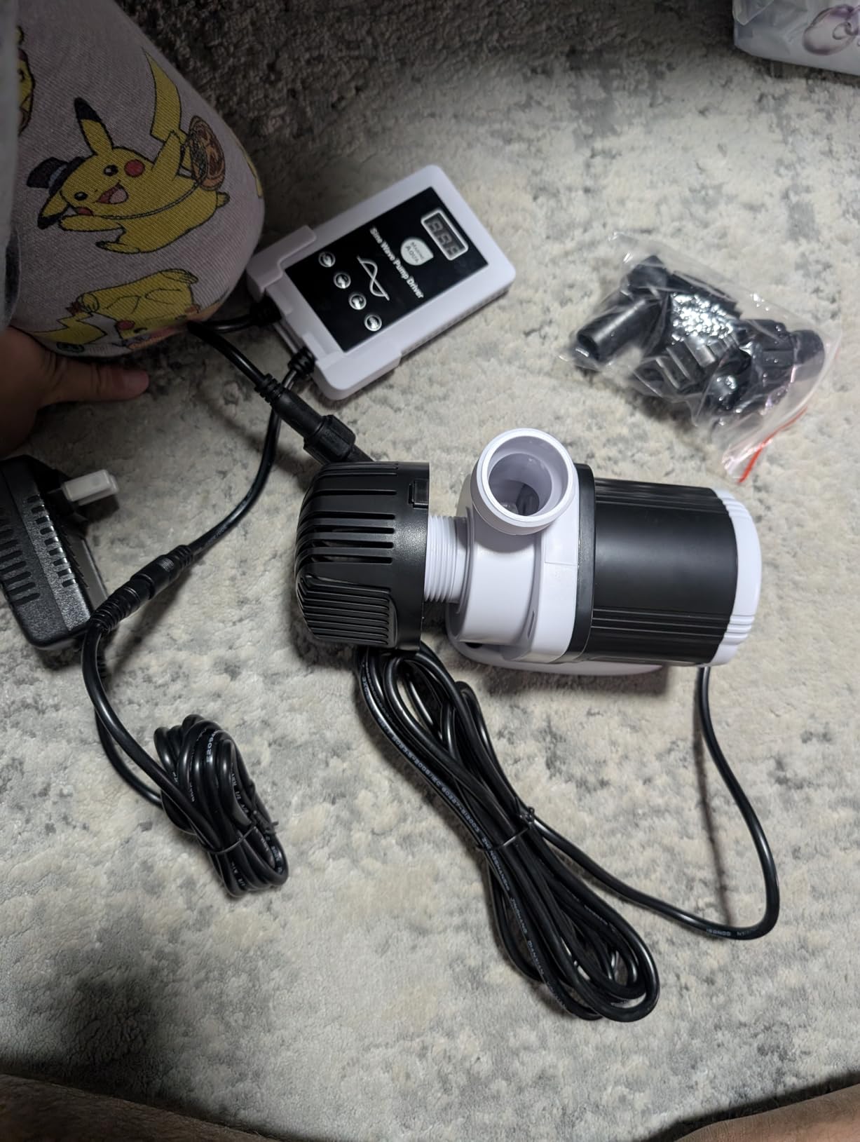 Orlushy dc-12000 Controllable DC aquarium Pump 80W 3100GPH-marine wavemaker return pump with sine wave Controller for salt/Freshwater fish reef tank sump Circulation customer photo 1