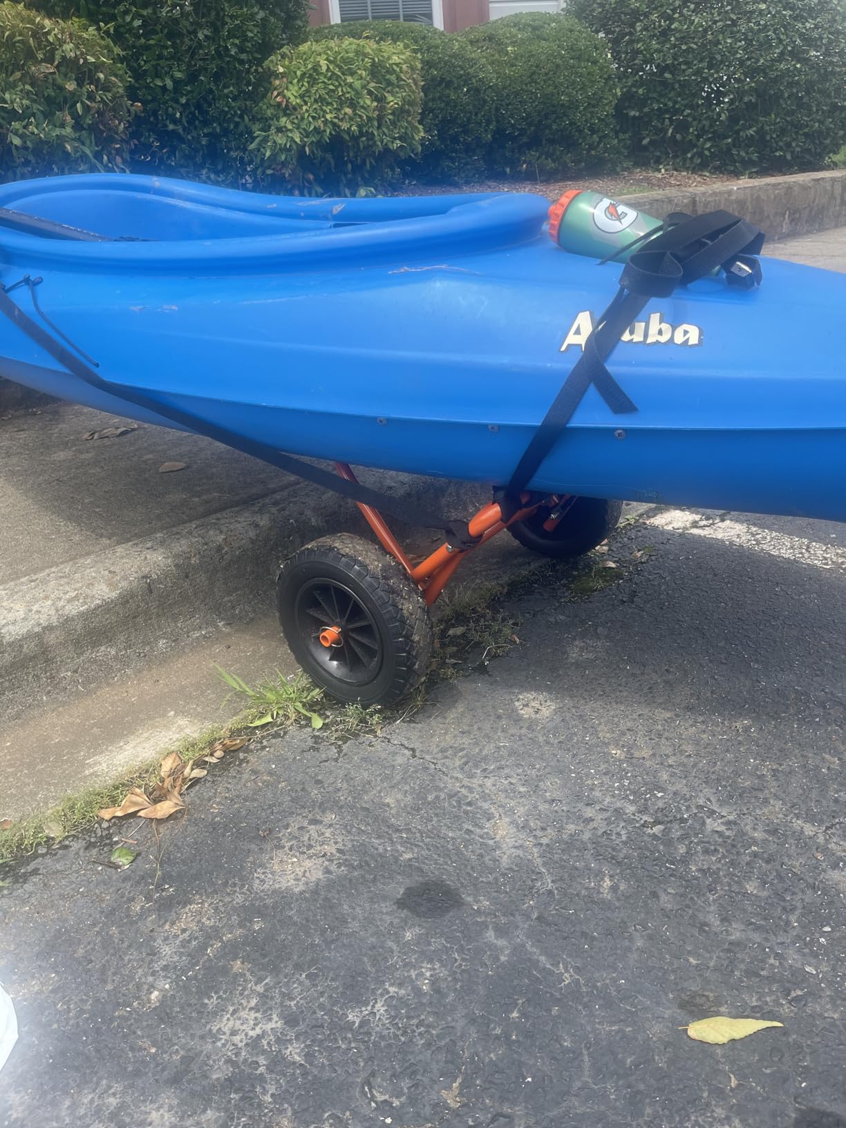 Kayak Cart - 150 Lbs Capacity Canoe Dolly with Airless Tires, Foldable Aluminum Frame, and Carrying Bag for Personal Watercraft by Rad Sportz (Orange) customer photo 1