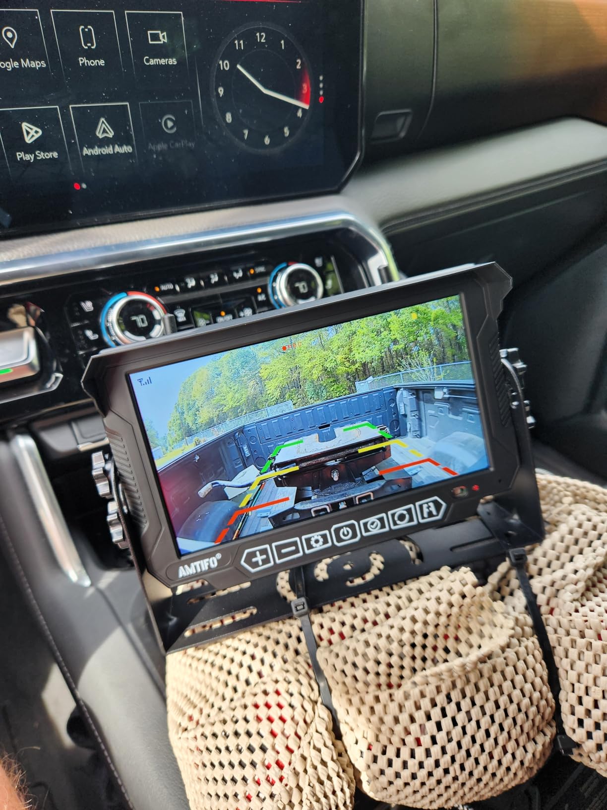 RV Backup Camera Wireless Easy Install: Plug and Play for Furrion Pre-Wired RVs - 7 Inch HD Touch Key Monitor, 1080P DVR, 4-Channel Split-Screen, Night Vision, IP69K Waterproof AMTIFO A7 customer photo 2