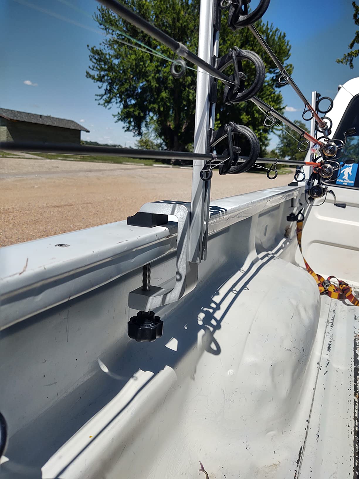 Brocraft Aluminum Clamp on Rod Holder for Truck or Boat / Truck Bed Rod Holder customer photo 1