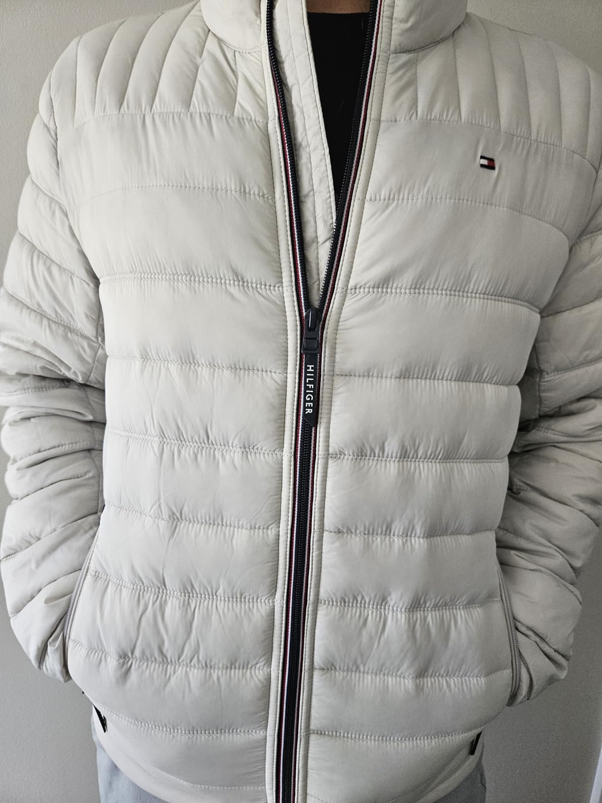 Tommy Hilfiger Mens Embroidered Logo Puffer Jacket customer photo 2