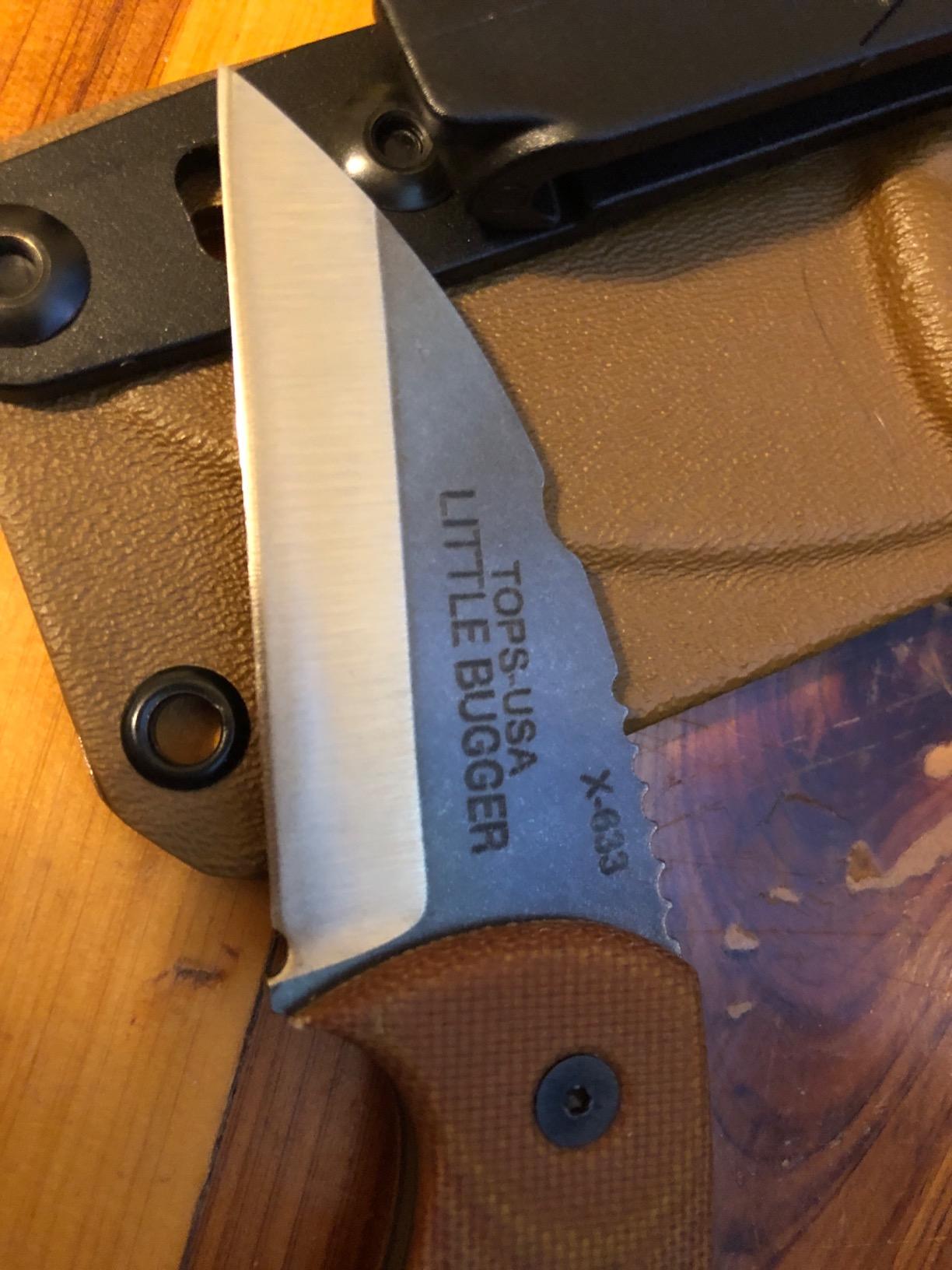 TOPS Knives Little Bugger Fixed Blade Knife | Full Tang 1095 High Carbon Steel - Neck Knife - Bushcraft, Hunting & Camping customer photo 1
