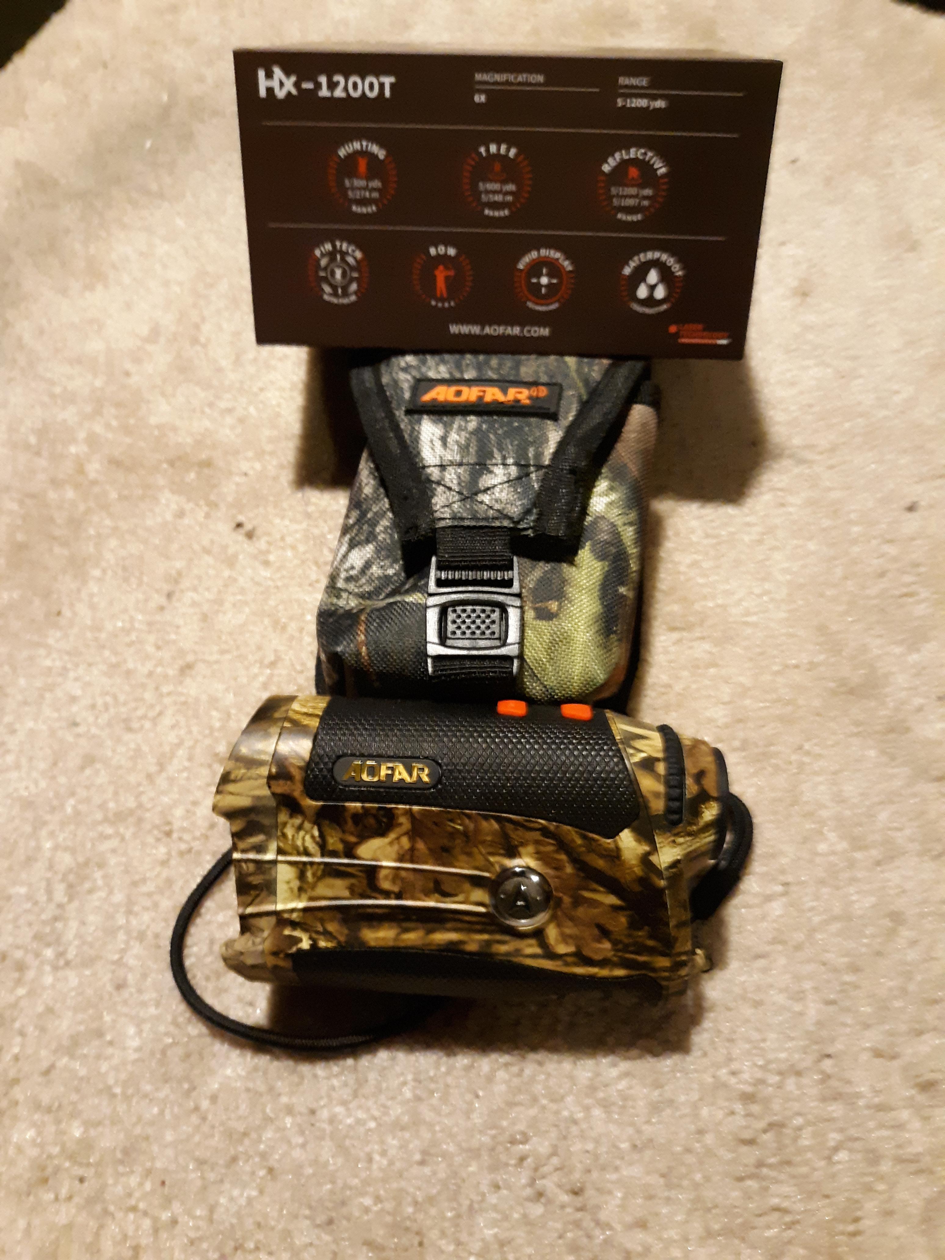 AOFAR HX-1200T Range Finder for Hunting Archery, 1200 Yards with Angle and Horizontal Distance, Shooting Wild Waterproof Coma Rangefinder, 6X 25mm, Range and Bow Mode, Free Battery Gift Package customer photo 2