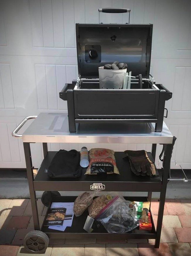 Oklahoma Joe's Rambler Portable Charcoal Grill with 218 sq. in. Cooking Area in Black customer photo 1