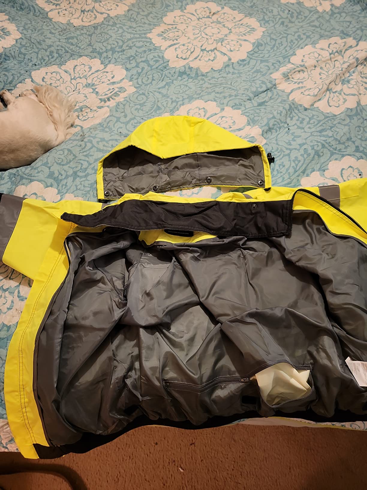 Pioneer Hi Vis Work Jacket for Men - Waterproof Safety Bomber with Reflective Tape customer photo 2