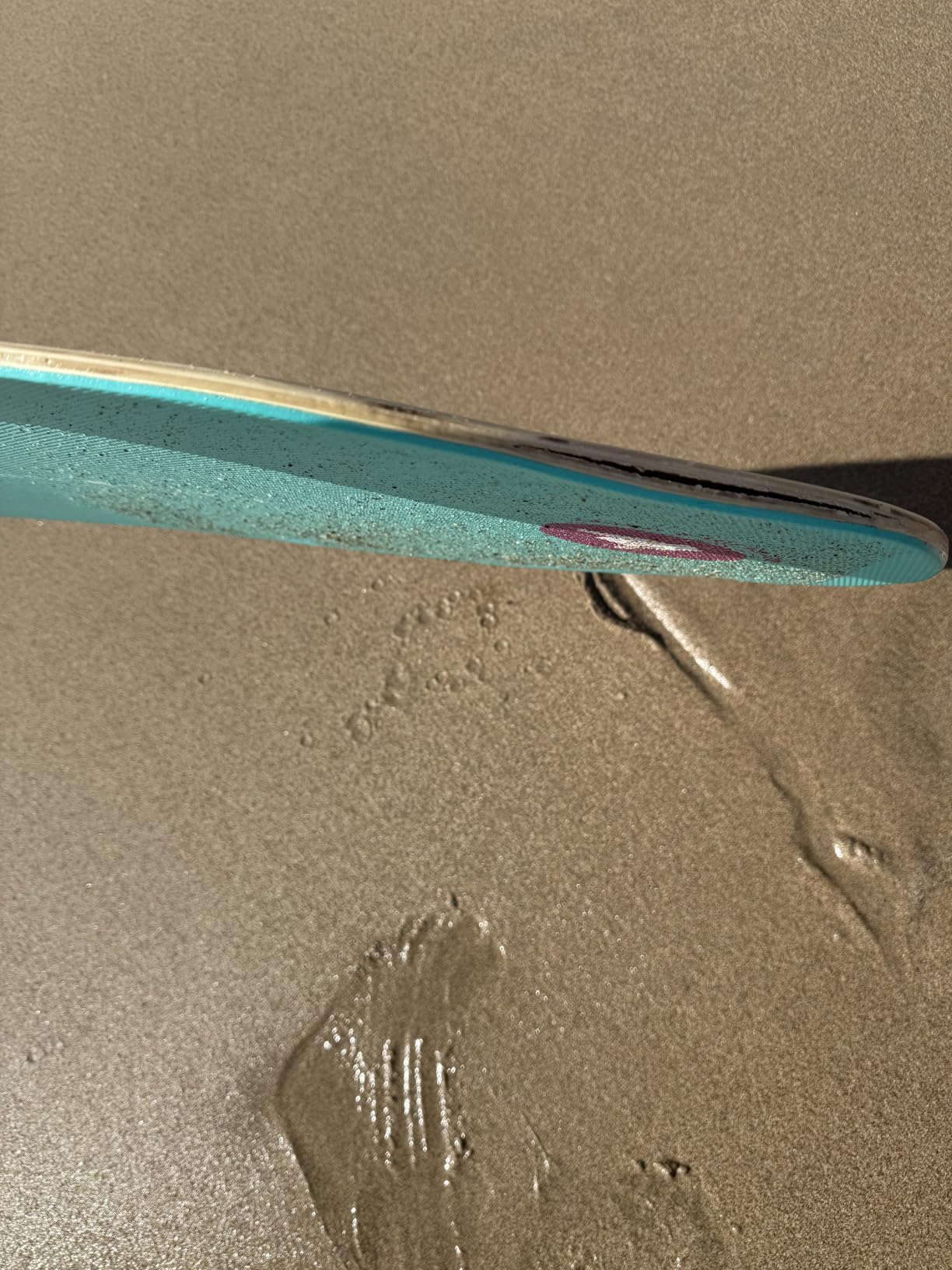 BPS New Zealand 'Shaka' Skimboard with Colored EVA Grip Pads and High Gloss Clear Coat Wooden Skim Boards for Beach Adventures | Choose from 3 Sizes and Traction Pad Color customer photo 1