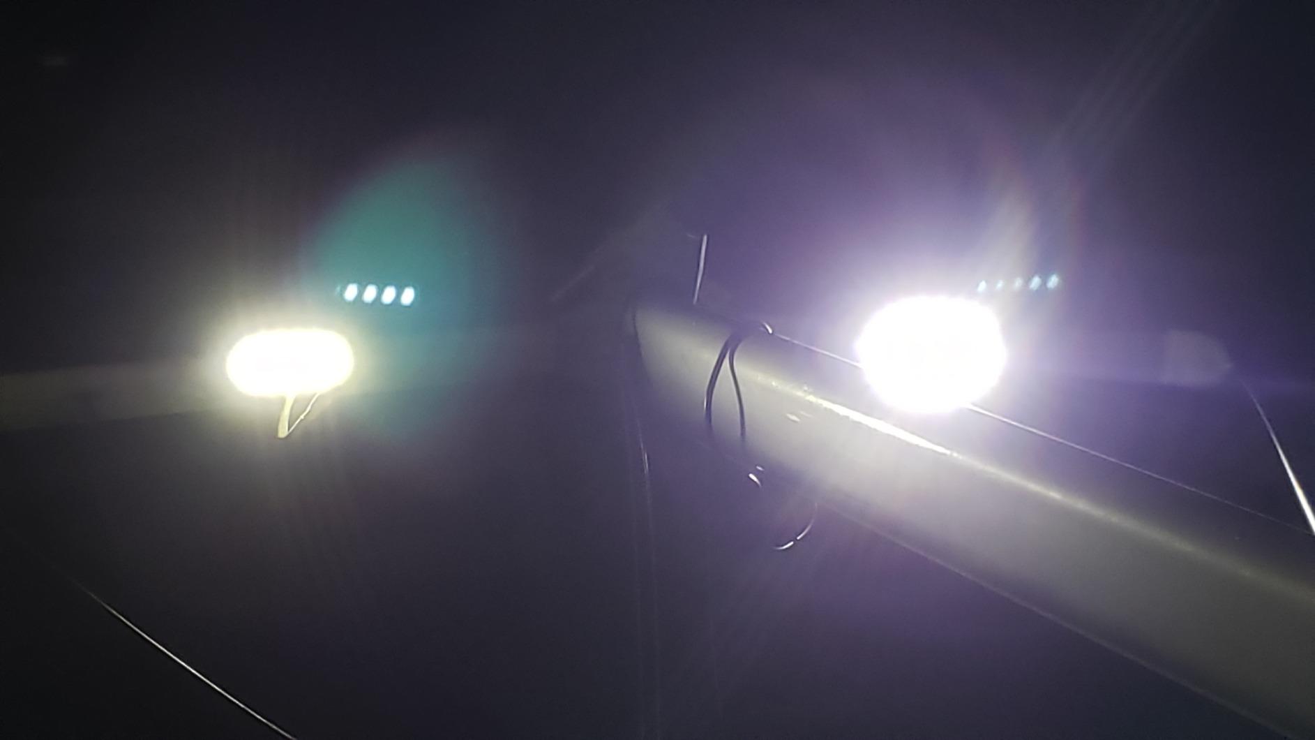 Waterproof Led Boat Lights, 2 pc 72W Deck/Dock Marine Lights 4000LMS 180°Flood Light, 6.3inch, 12/24 V Led Light Bar customer photo 1