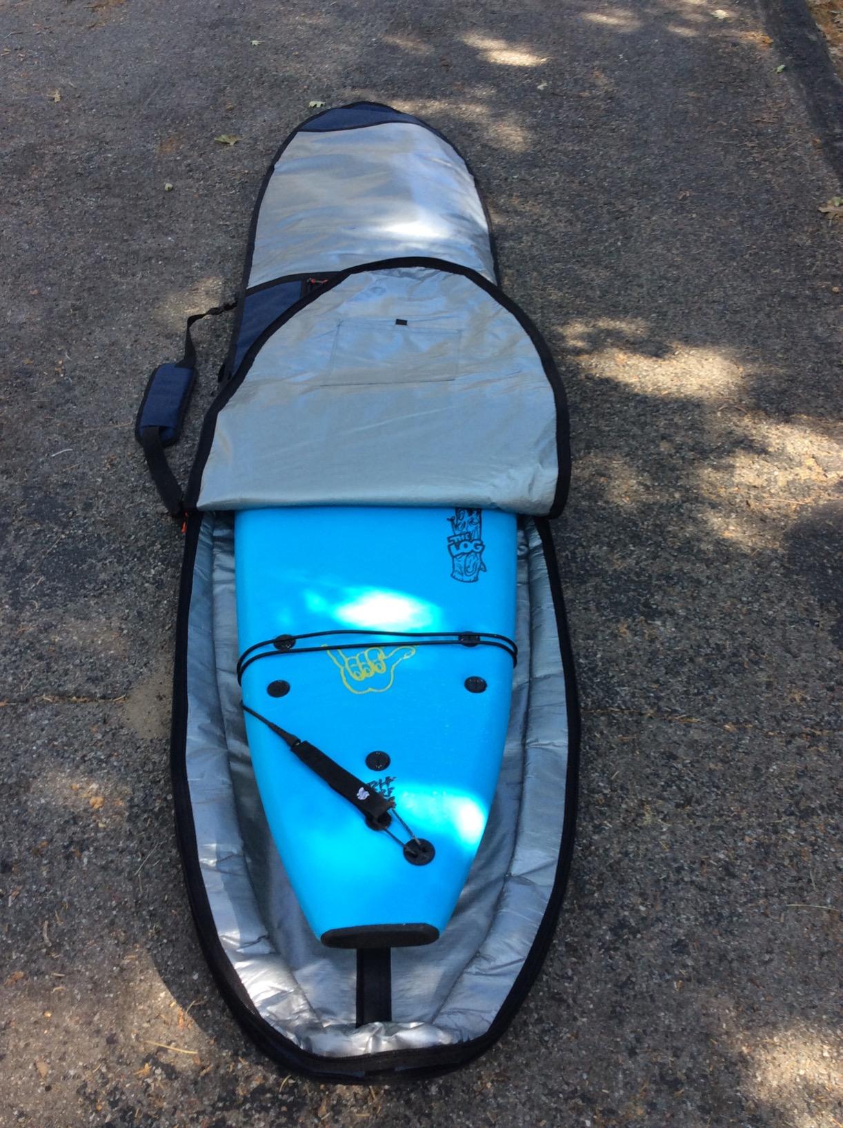 Abahub Surfboard Travel Bag, Foam Padded Day Bag Cover for 6'0-10'0 | Surfboard Cover,Travel Bag,Durable,Storage,Transport,Shoulder Strap,Fin Slot,6'0, 7'0, 7'6, 8'0, 8'6, 9'0, 9'6, 10'0 customer photo 2
