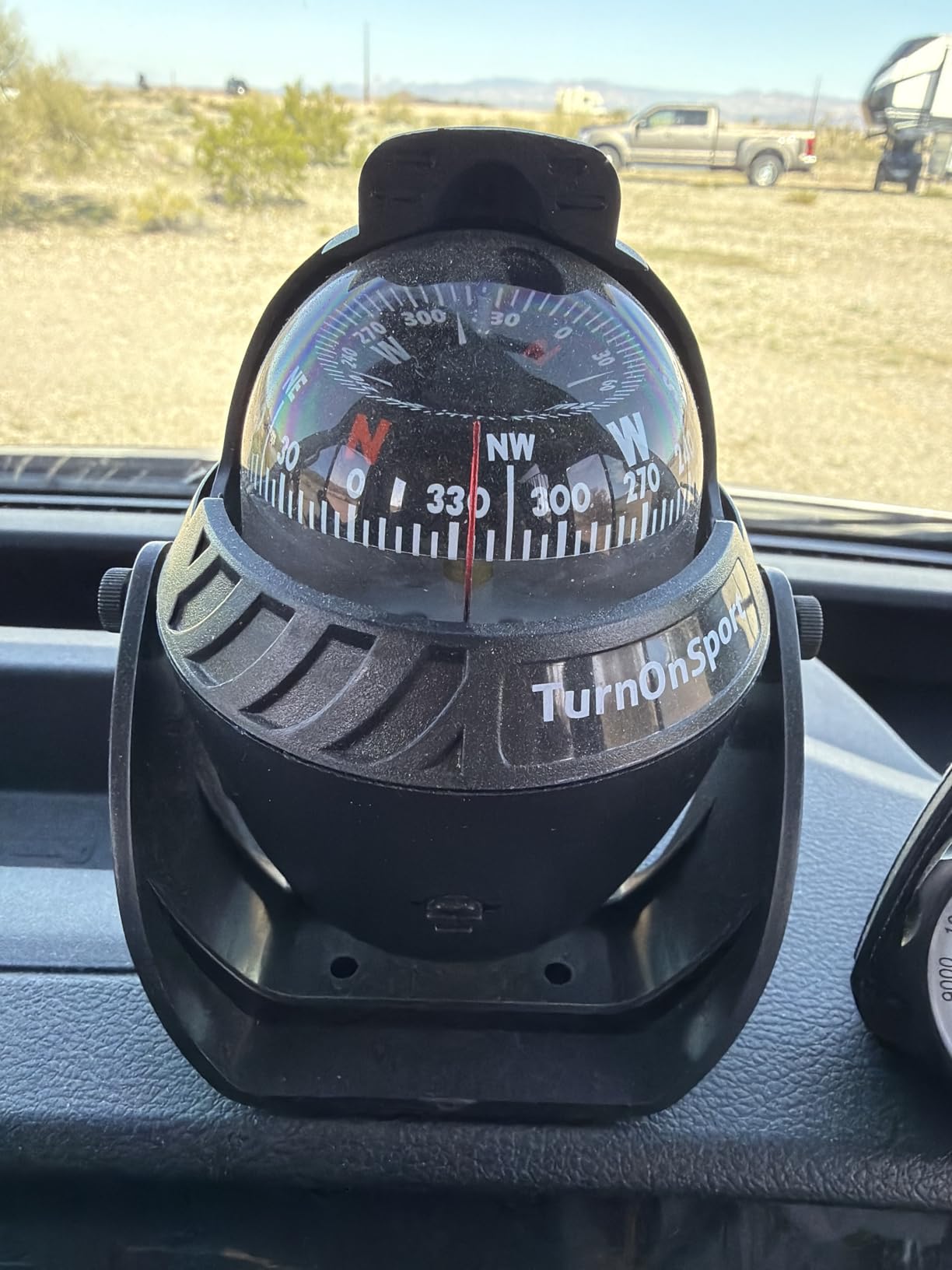 Boat Compass Dash Mount Flush - Boating Compass Dashboard Suction - Navigation Marine Compass Boats Surface Mount - Illuminated Dashboard Compass Ship - Electronic Sea Compass customer photo 1