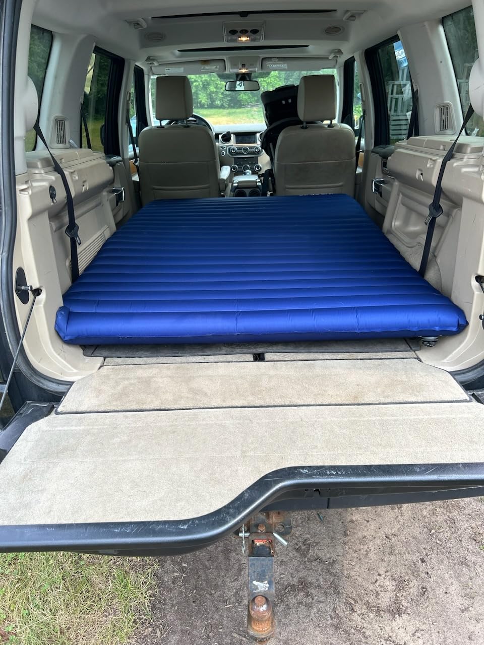 Hikenture Double Sleeping Pad, Extra Thick 3.75in Camping Mattress 2 Person, Queen Size Inflatable Air Mat, Lightweight and Compact, for Backpacking, Car Camping, Hiking, Tent, Cot (Navy Pumpsack) customer photo 2