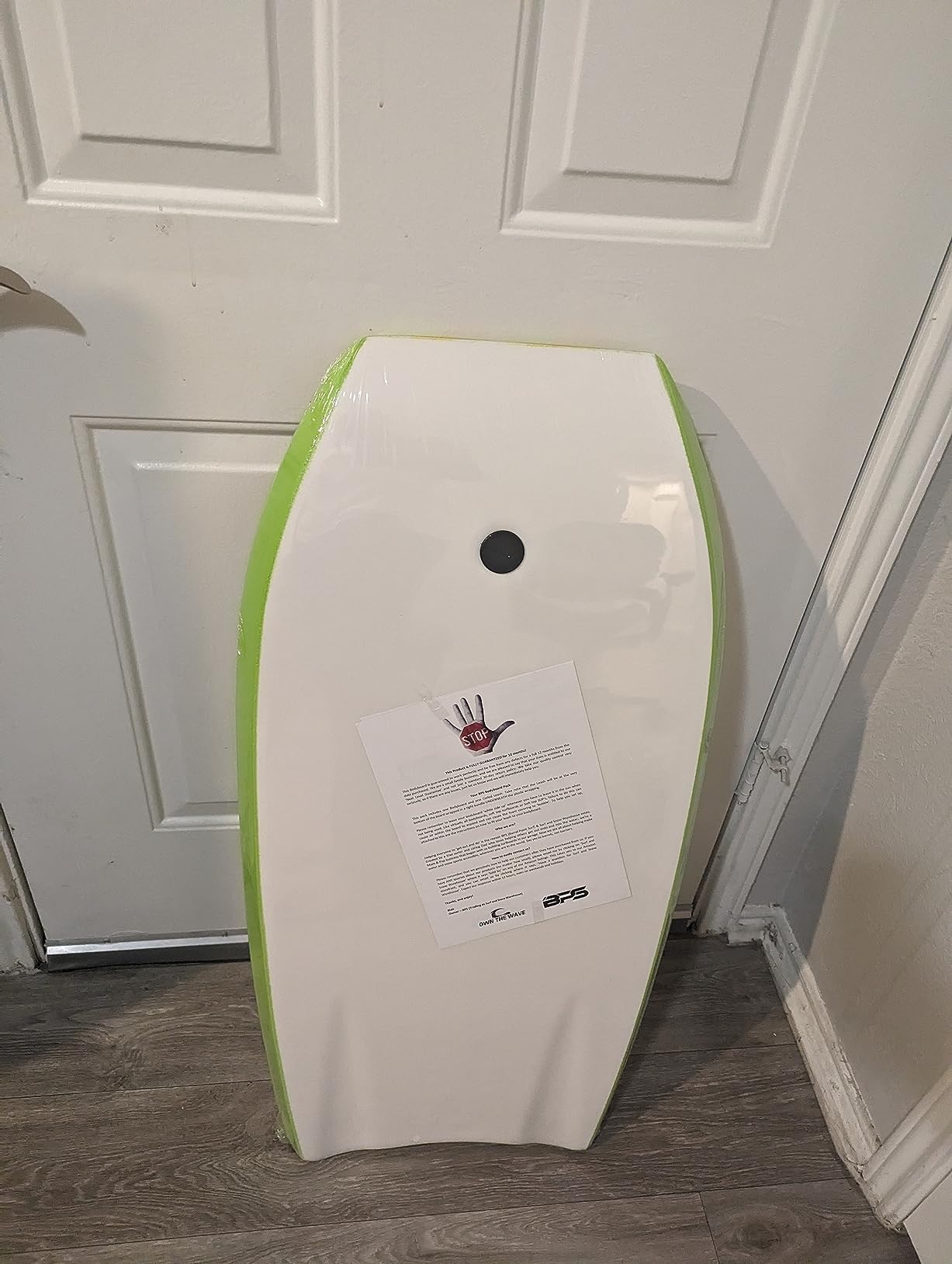BPS New Zealand Shaka Body Board for All Wave Conditions Lightweight with EPS Core HDPE Slick Bottom with Wrist Leash and Plug customer photo 1