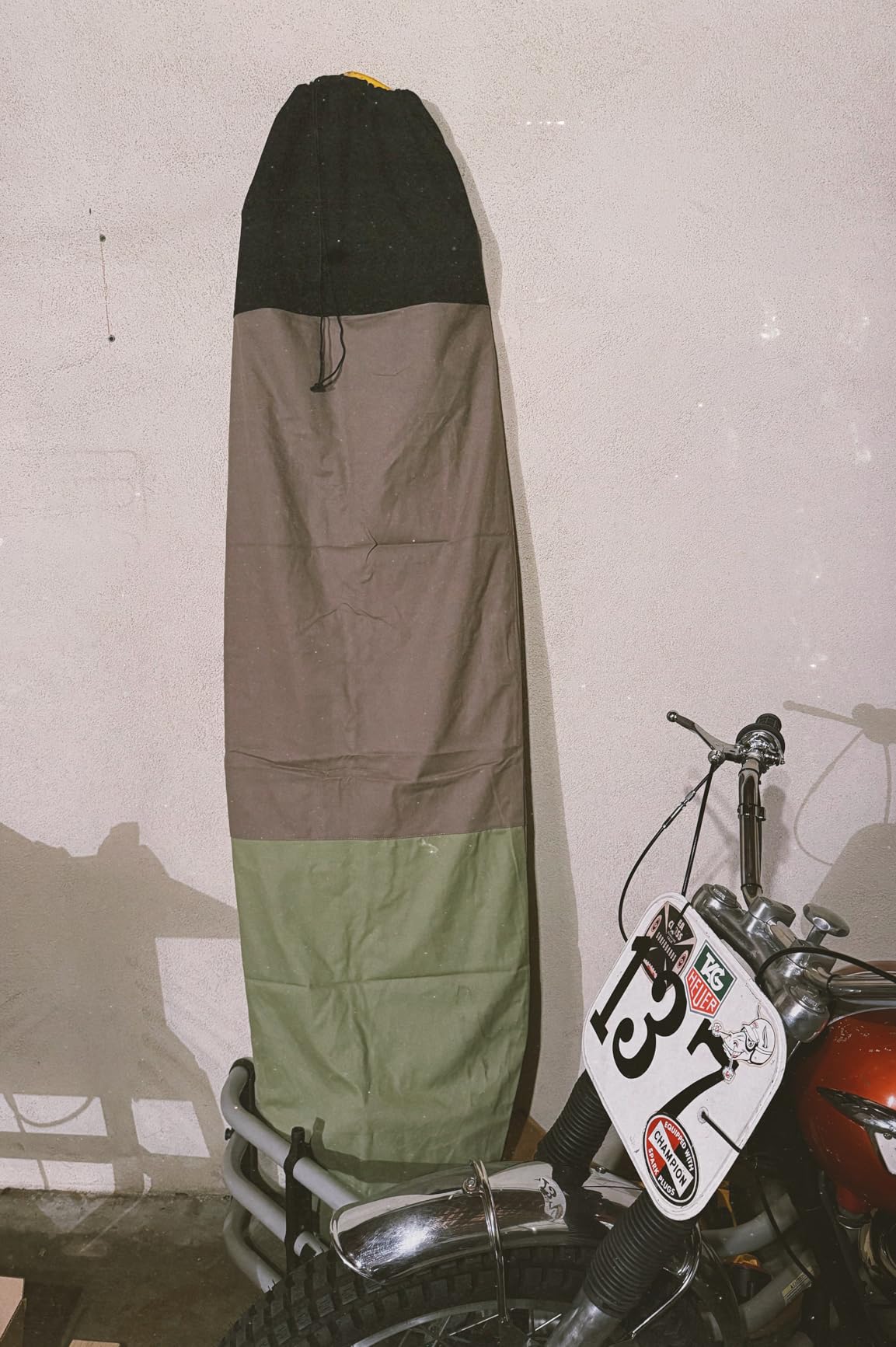 Ho Stevie! Canvas Surfboard Bag Cover - No Melted Wax on Car - Sun/Ding Protection customer photo 2