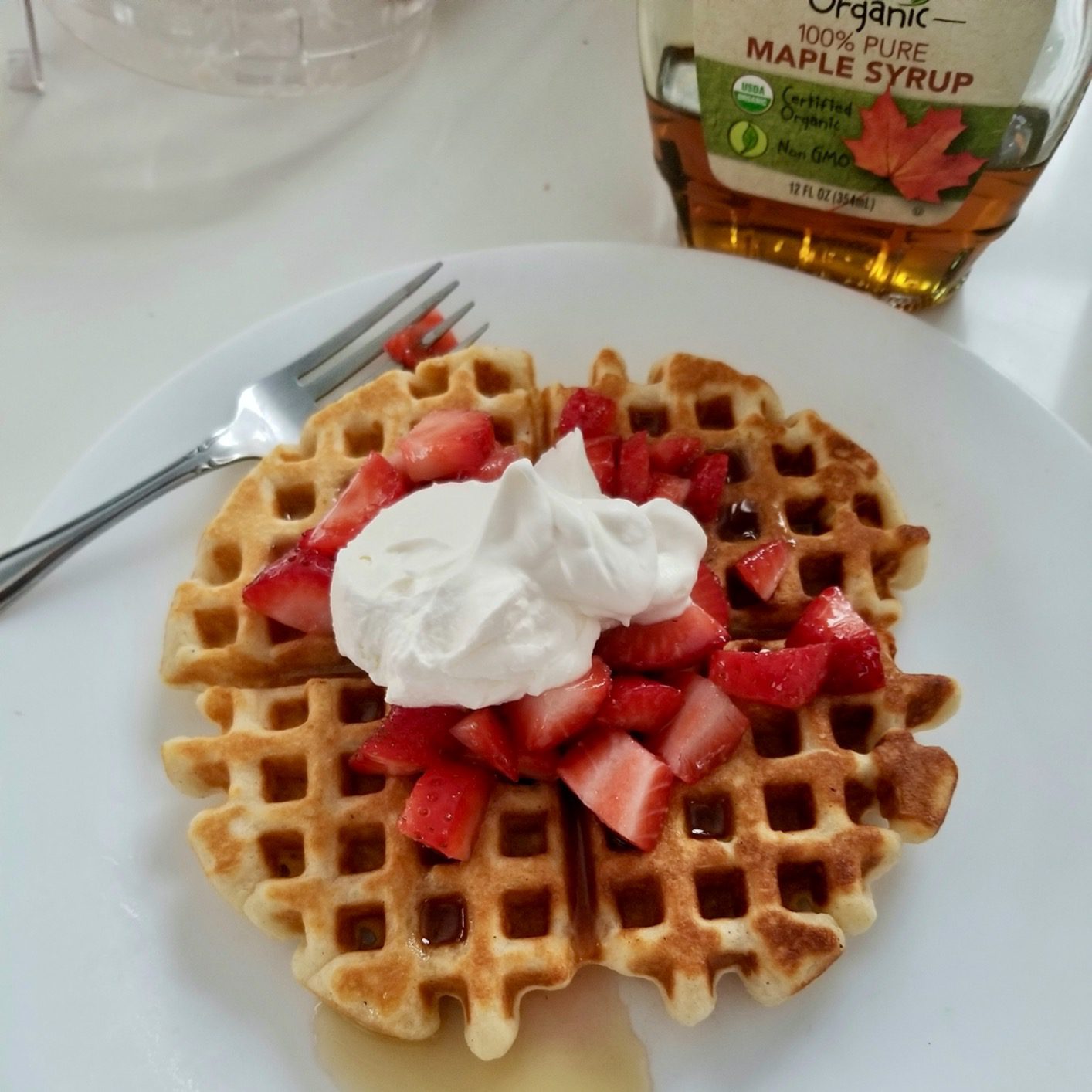 Lehmans Cast Iron Waffle Maker - Two Piece Hinged Non-Electric Waffle Iron for Stovetop or Grill Makes 7 inch Round Waffles - Non-Drip Double Rim - 8 pounds customer photo 2