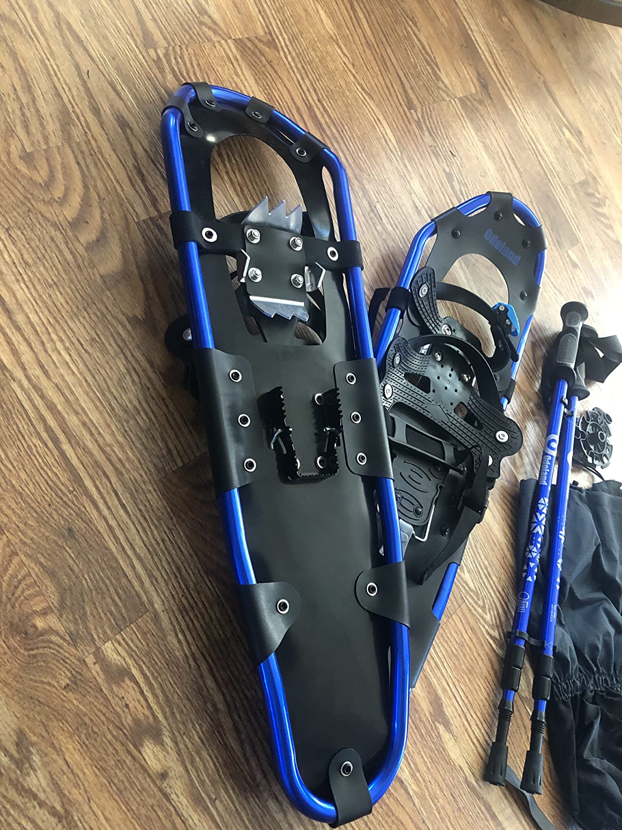 Odoland 21/25/30 Inch Snowshoes with Trekking Poles for Men Women Youth, Waterproof Snow Leg Gaiters and Carrying Bag, Lightweight Aluminum, Heel Lift, Snow Shoes Easy to Wear customer photo 2