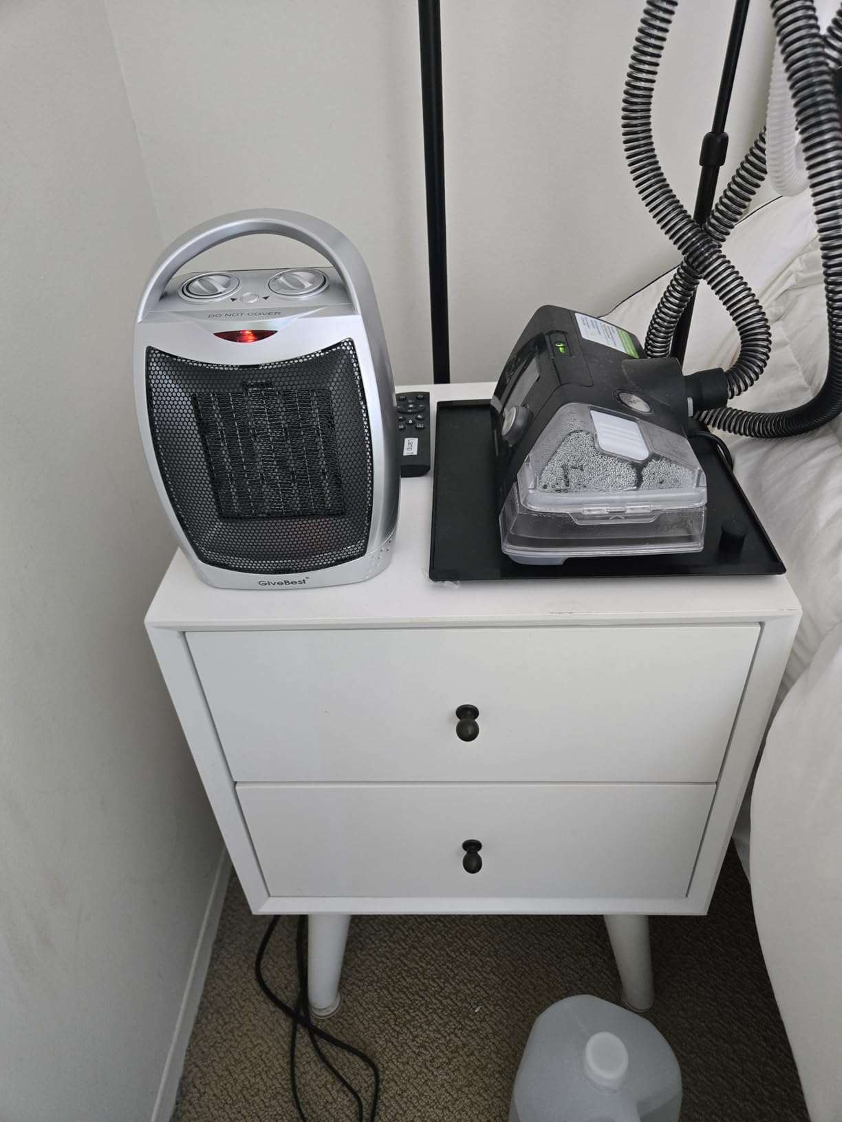 GiveBest Portable Electric Space Heater with Thermostat, 1500W/750W Safe and Quiet Ceramic Heater Fan customer photo 1