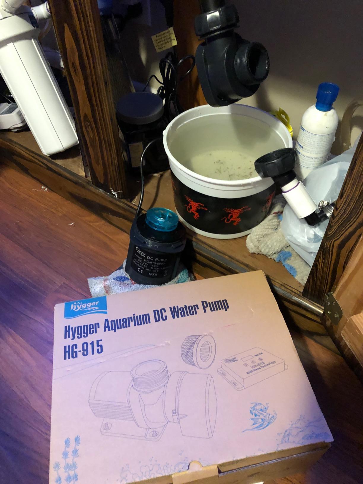 Hygger 1350GPH Quiet Submersible and External 24V Water Pump, with Controller (30%-100% Settings), Powerful Return Pump for Fish Tanks, Aquariums, Ponds, Fountains, Sump, Hydroponics (40W, 13.1ft) customer photo 2