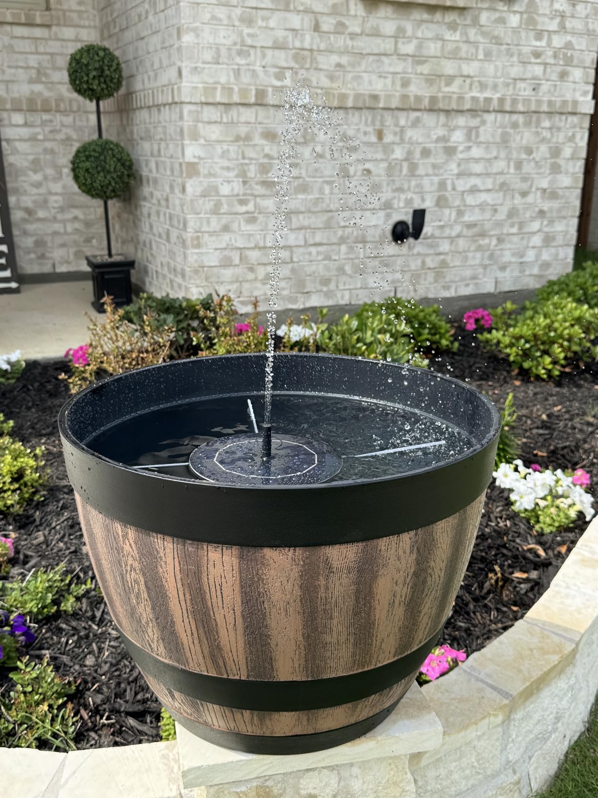 AISITIN 3.5W Solar Fountain Pump Built-in 1500mAh Battery with 10 Nozzles | Solar Fountain for Bird Bath with 4 Fixer, Solar Floating Water Pump, Fish Tank, Pond, Pool, Garden and Outdoor customer photo 2