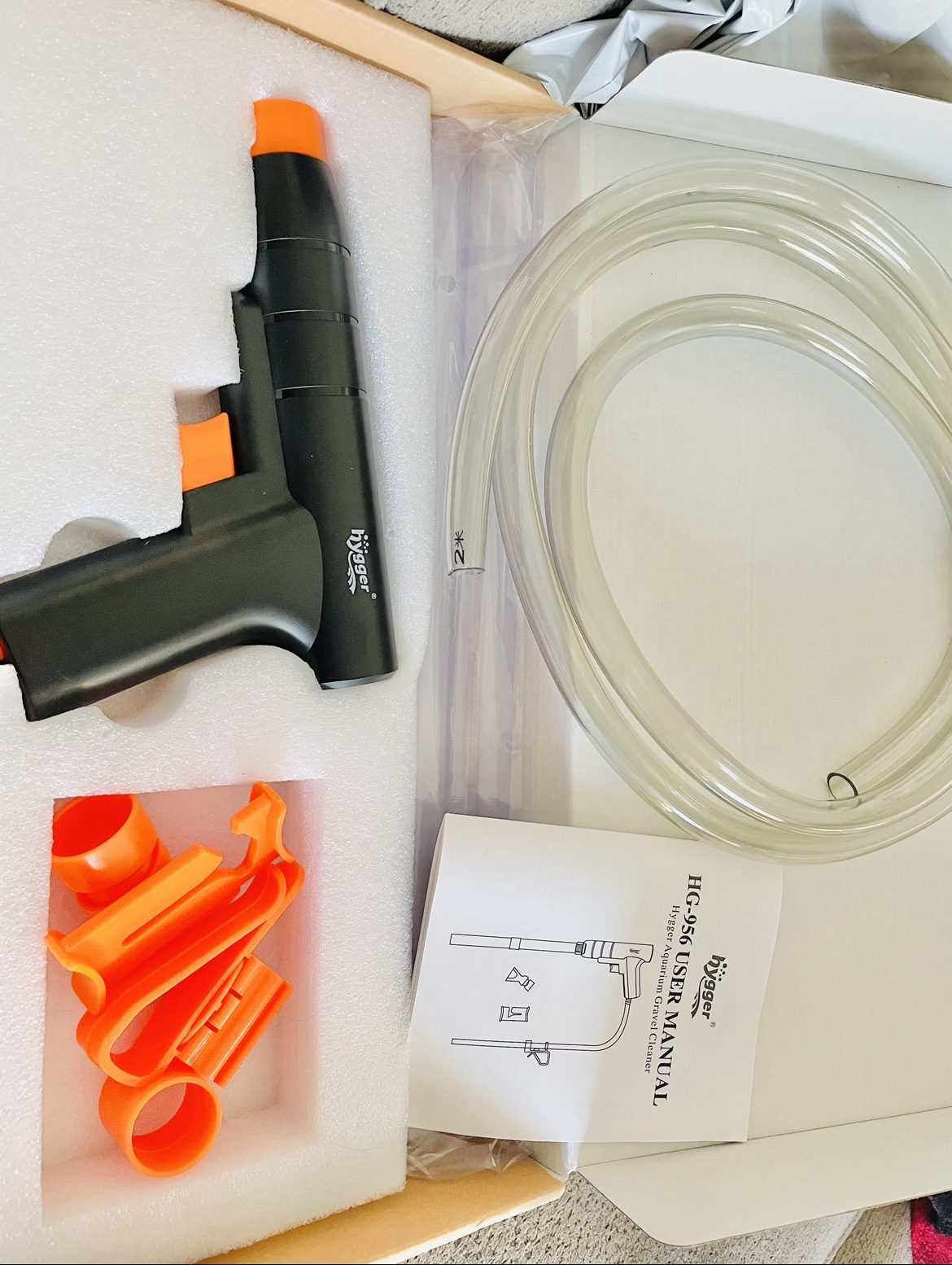 hygger Aquarium Gravel Cleaner, New Quick Water Changer with Air-Pressing Button Fish Tank Sand Cleaner Kit customer photo 2