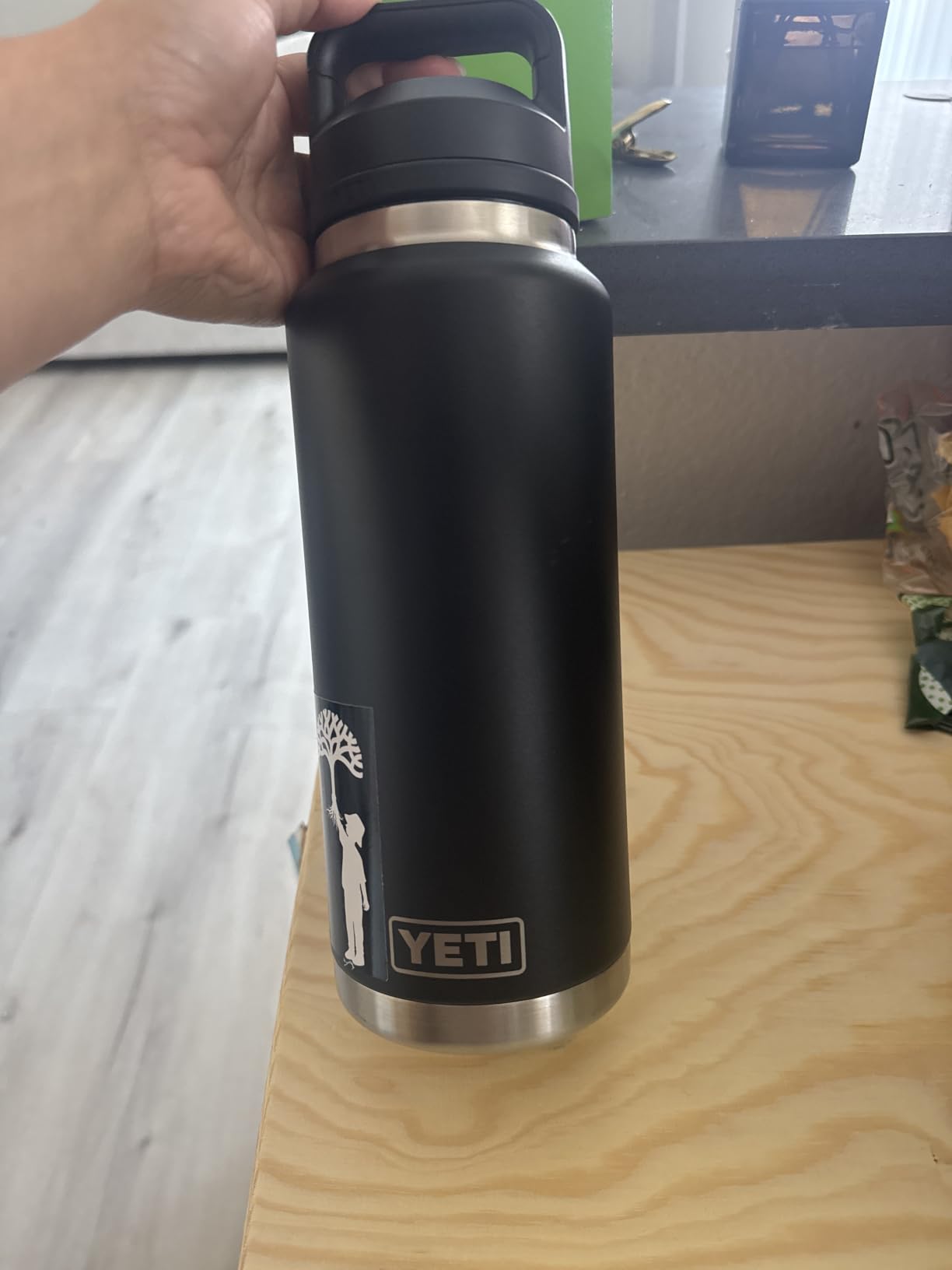 Yeti Rambler 36 oz Bottle, Vacuum Insulated, Leakproof, Stainless Steel with Chug Cap - Premium Insulated Water Bottle for Hiking, Camping, and Outdoor Use customer photo 2