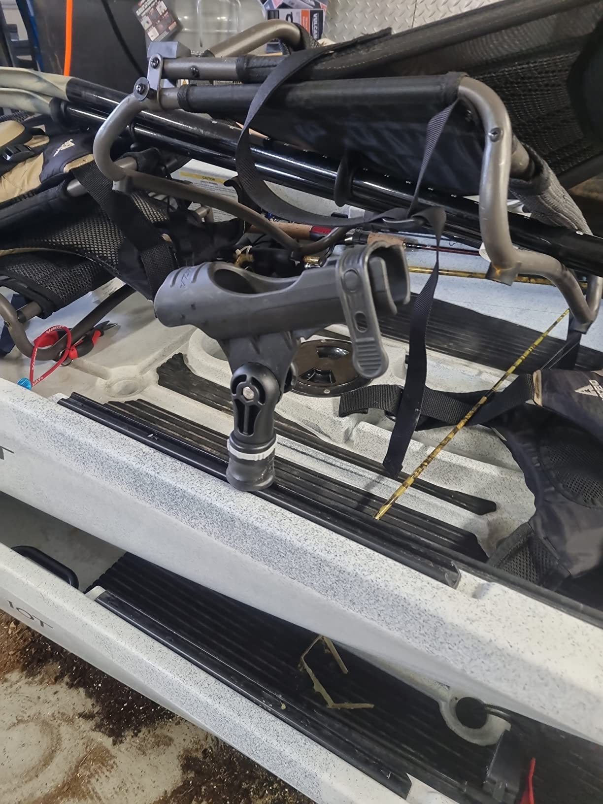 RAILBLAZA Rod Holder R with MiniPort Track Mount Kayak Rod Holder Track Mount customer photo 1