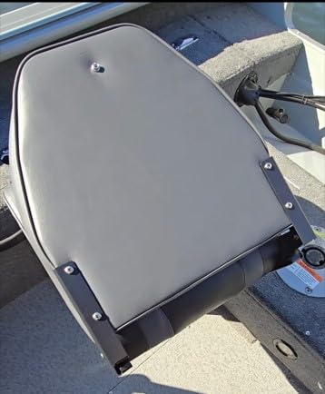 Deluxe A Pair of Marine High Back Folding Boat Chair Fishing Boat Seat, for Fishing, Bass/Jon/Pontoon Boat Chairs, 4 Mounting Screws Included customer photo 2