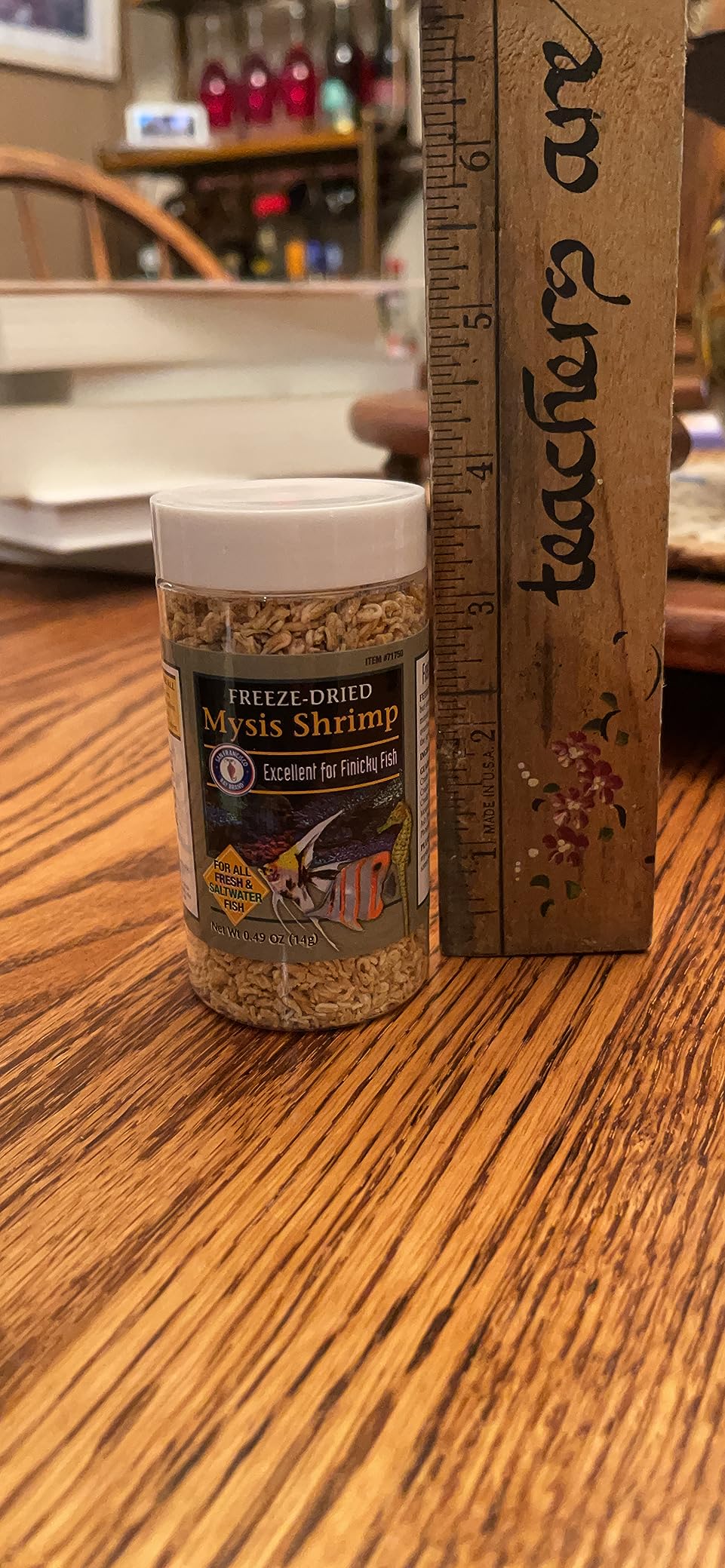San Francisco Bay Brand Freeze-Dried Mysis Shrimp - Premium Fish Food, 0.49 oz (14g) customer photo 1