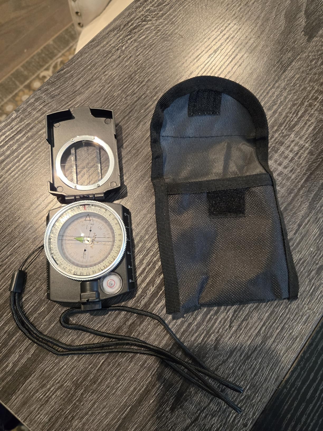 AOFAR Military Compass, AF-4580 Lensatic Sighting, Waterproof and Shakeproof with Map Measurer Distance Calculator, Pouch for Camping, Hiking customer photo 1