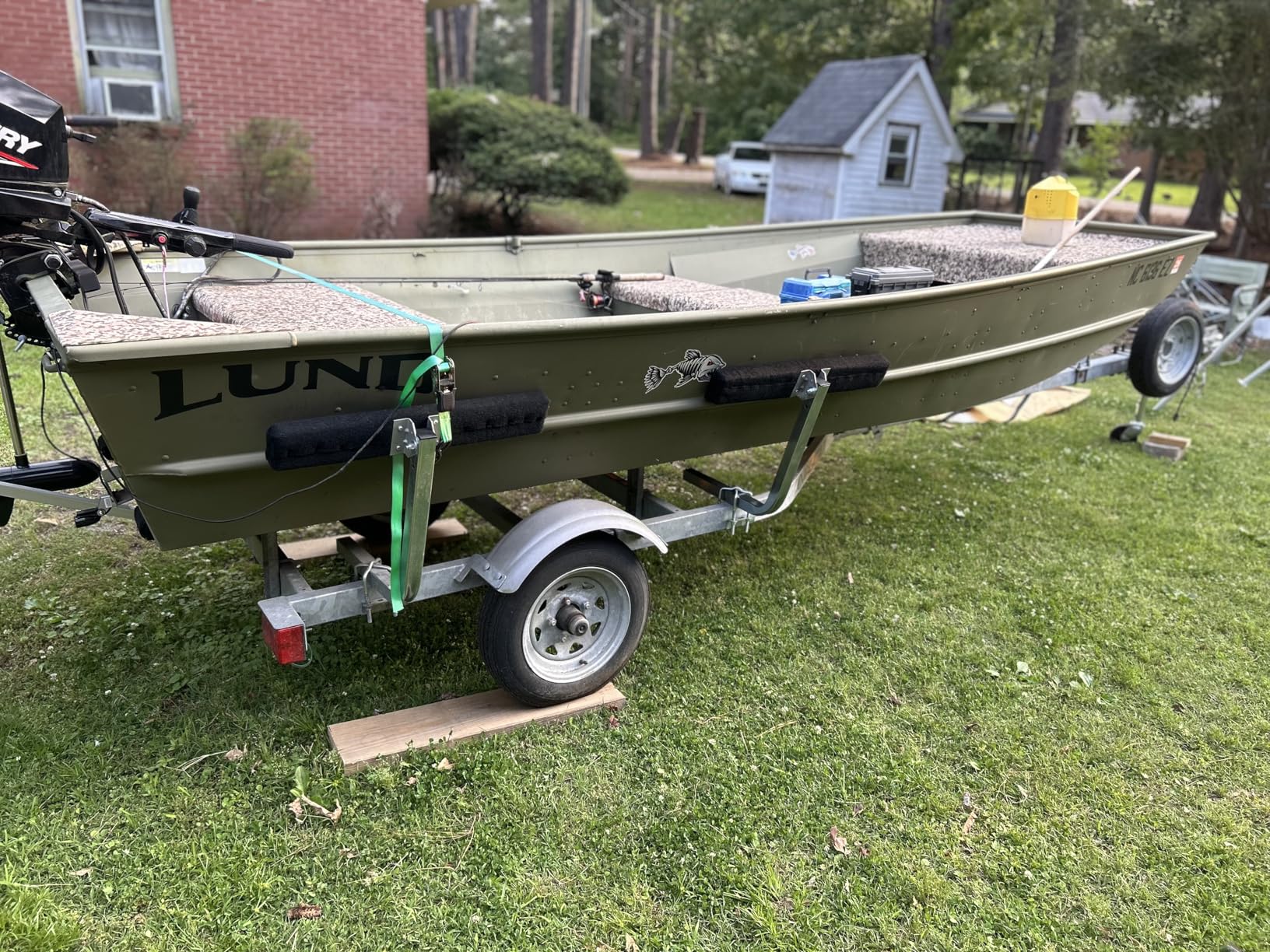 ECOTRIC Boat Trailer Guide 2 Foot Bunk Board Guide-On Rails Galvanized | Steel with Marine Grade Carpet Kit 75 Degree customer photo 1