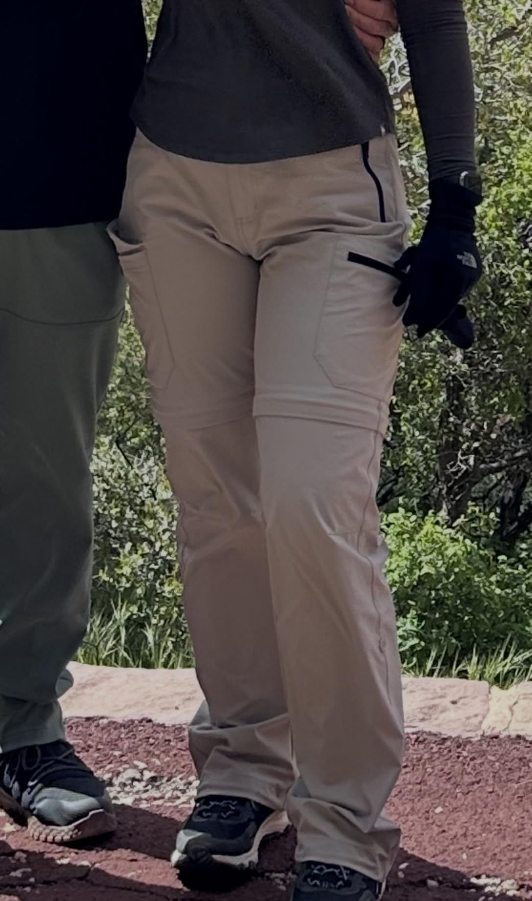 Women's Convertible Hiking Pants Zip-Off | Lightweight, Breathable, Quick-Dry, Water-Resistant, Roll-up & Adjustable Cuffs, for Outdoors, Safari, Travel with 5 Pockets customer photo 1