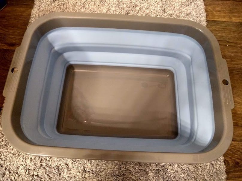 2 Pack Collapsible Sink with 2.25 Gal / 8.5L Each, Foldable Dish Tub with Lids customer photo 1