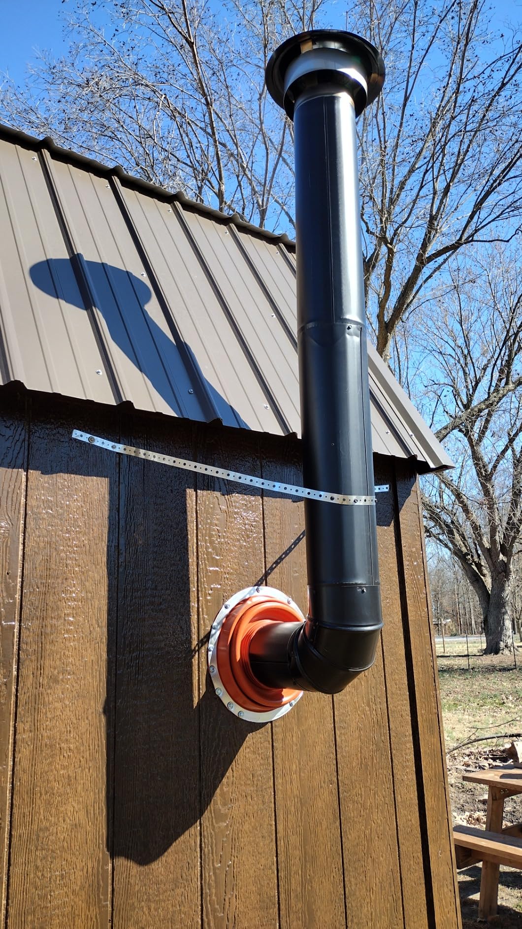 Flashers #8 Silicone High Temp Round Flexible Roof Jack Pipe Boot Metal Roofing Pipe Flashing (Pipe OD 7