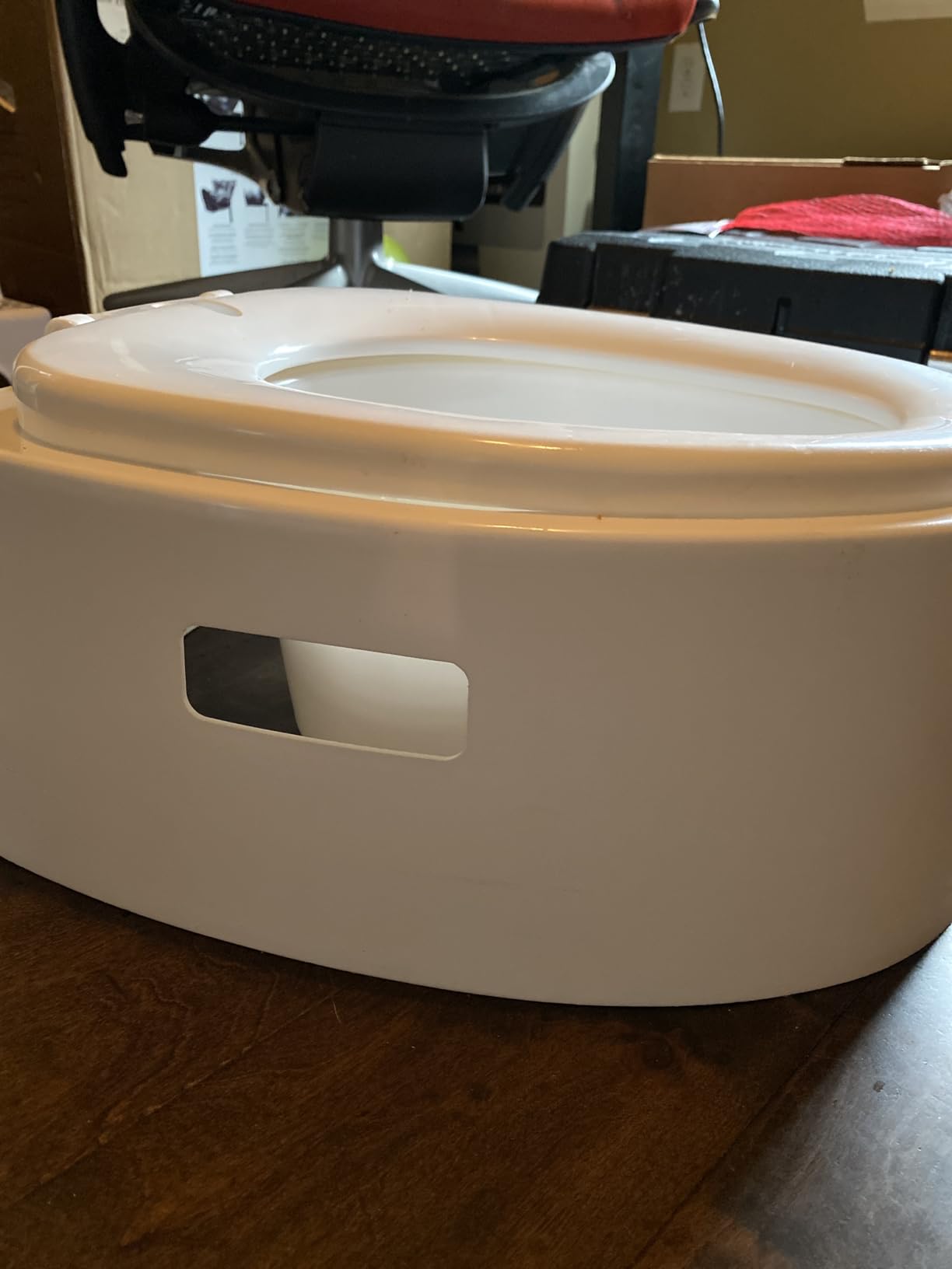 VINGLI Portable Toilet | Indoor Outdoor Commode w/Detachable Inner Bucket & Removable Paper Holder customer photo 1