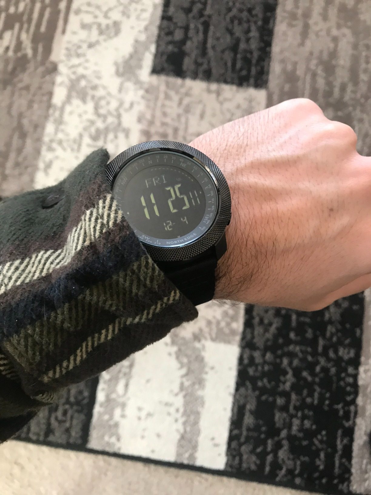 AVTREK Military Army Watch Altimeter Barometer Compass 50m Waterproof-2106 Men's Digital Wristwatch with Backlight/Pedometer Calorie and Mileage Tracking, Outdoor Fitness Tracker customer photo 2
