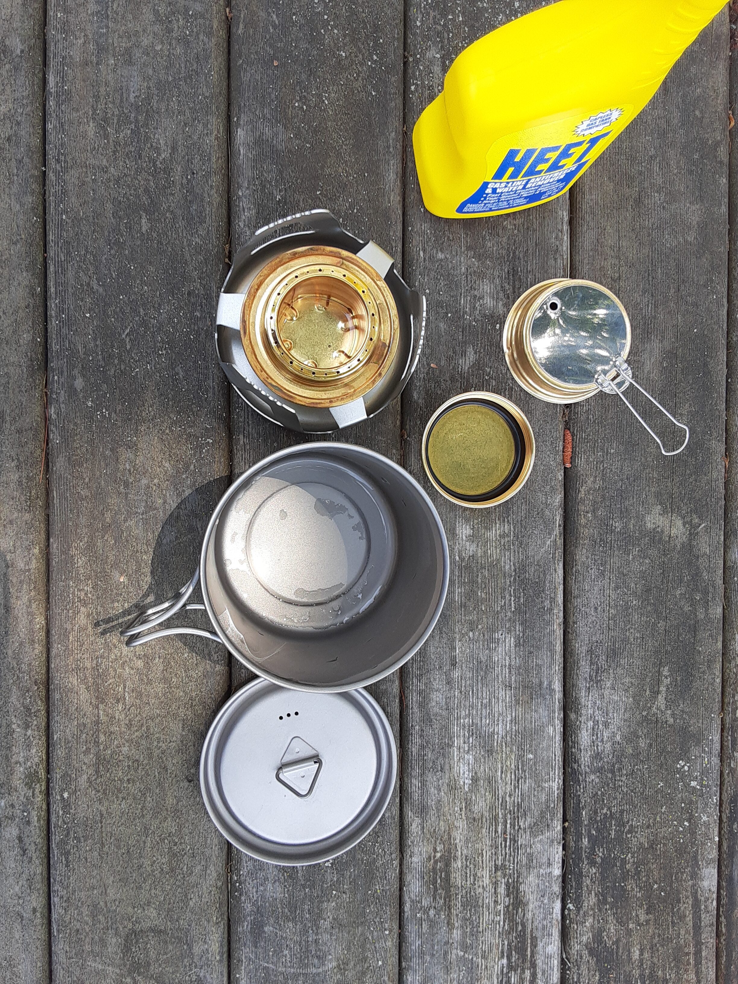 Mini Alcohol Backpacking Stove, Lightweight Brass Spirit Burner with Aluminium Stand for Camping Hiking and Picnic customer photo 2