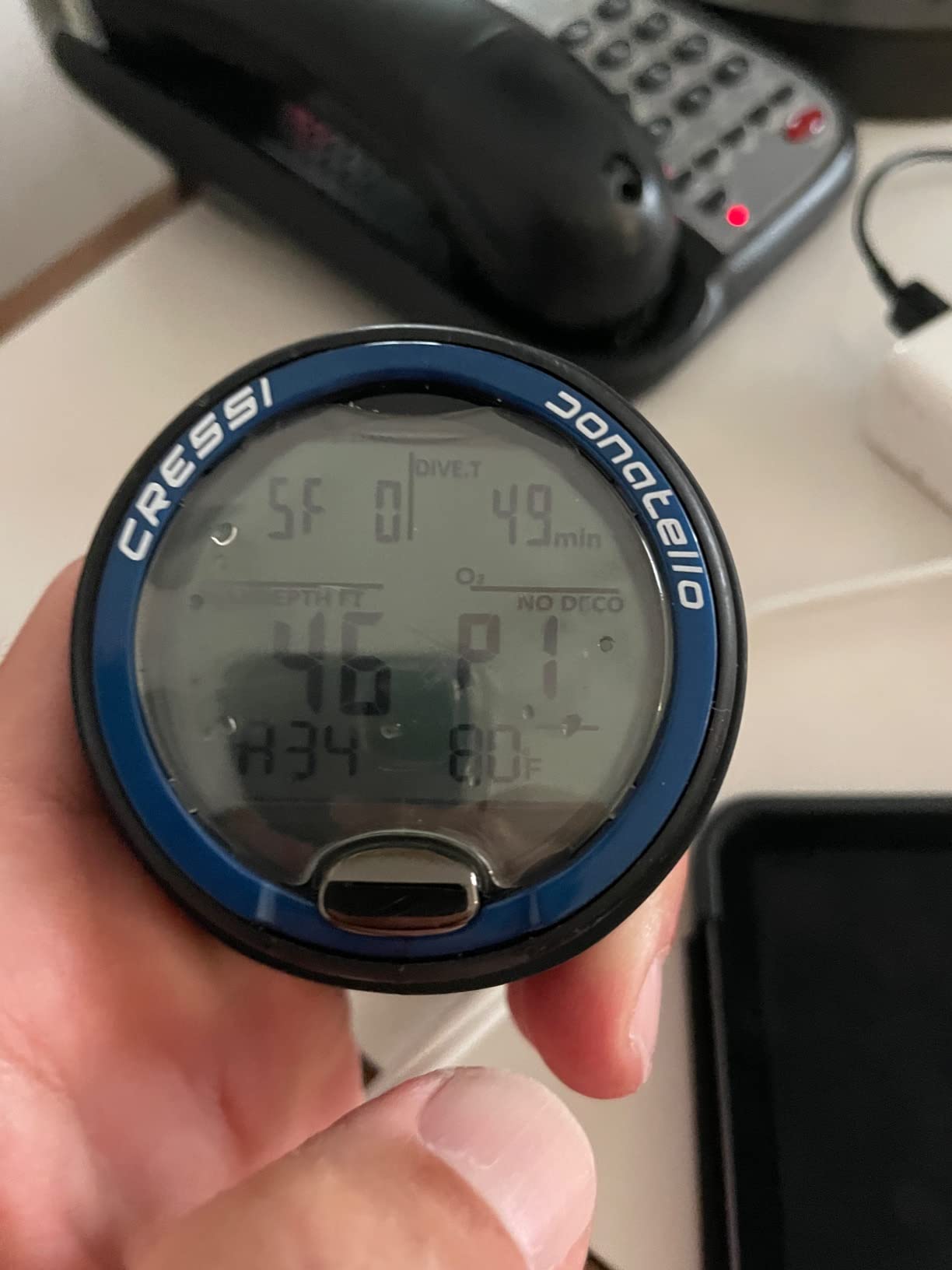Cressi Donatello Wrist Dive Computer - Black/Yellow - Air & Nitrox Modes Dive Watch - HD Backlit Display Sports Watch - Free Diving Gauge customer photo 2