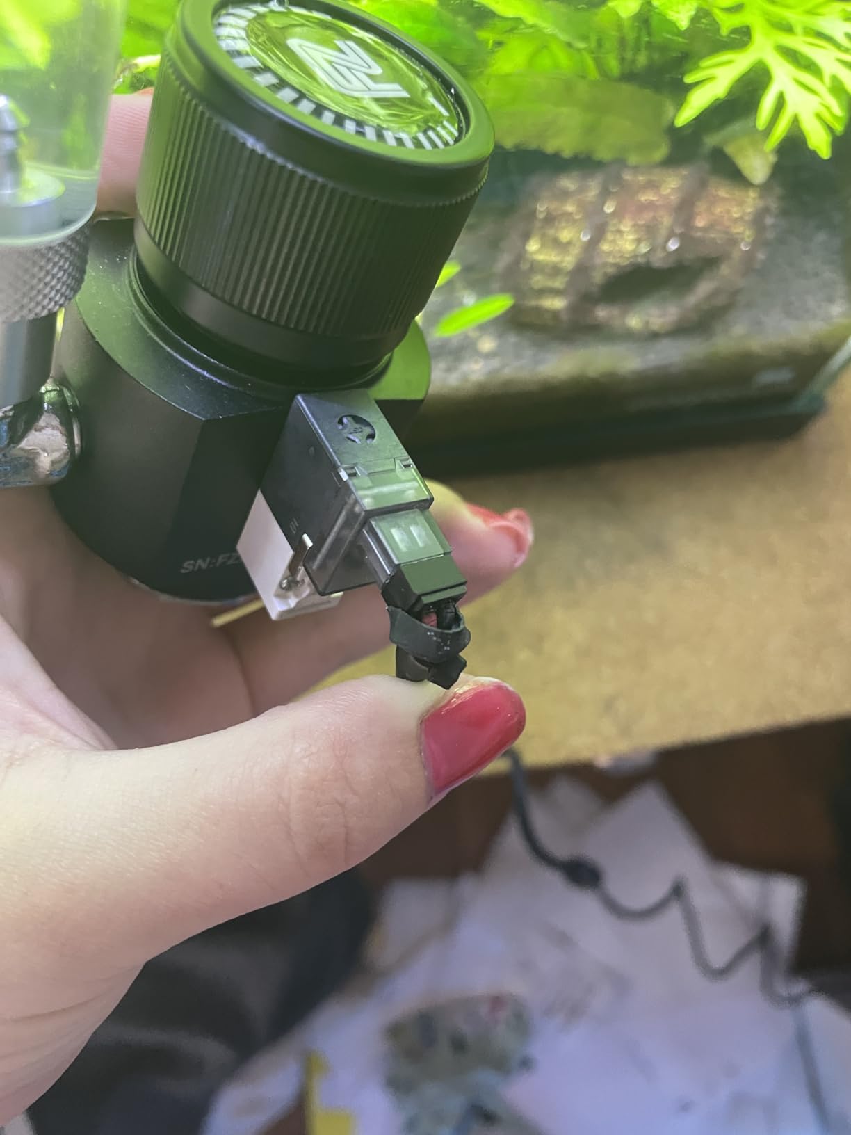 FZONE Aquarium CO2 Regulator Mini Series V3.0 Dual Stage with DC Solenoid and Bubble Counter Check Valve Compatible Paintball Tank CGA320 CO2 Cylinder customer photo 1