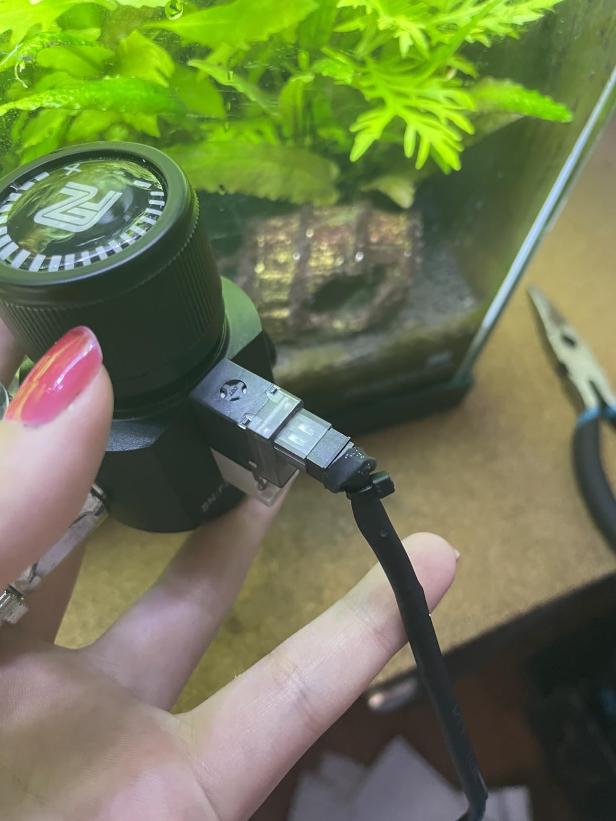 FZONE Aquarium CO2 Regulator Mini Series V3.0 Dual Stage with DC Solenoid and Bubble Counter Check Valve Compatible Paintball Tank CGA320 CO2 Cylinder customer photo 2