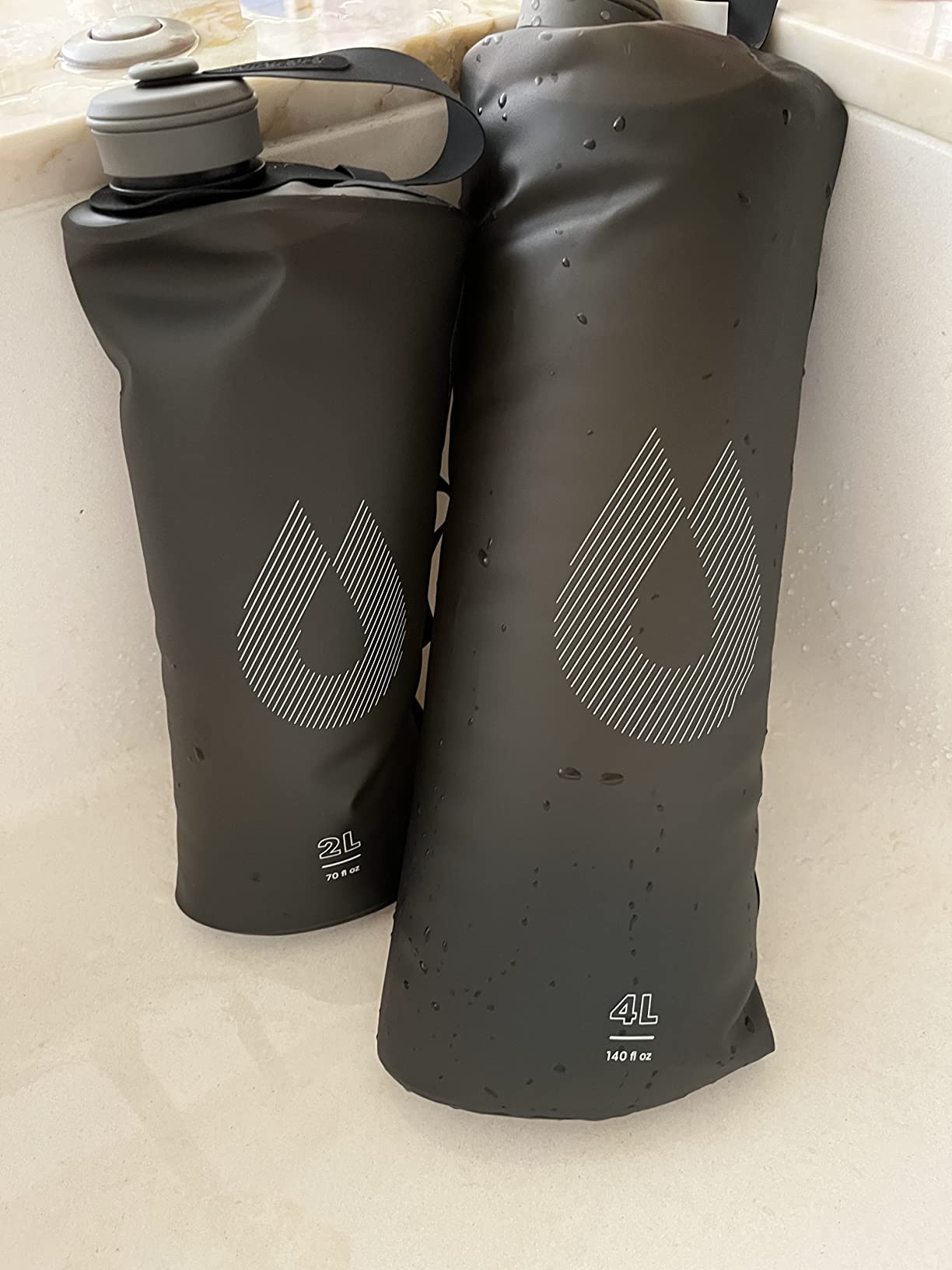 HydraPak Seeker Collapsible Camping Water Storage (3L, Mammoth Grey) | BPA & PVC Free, Leakproof, Ultra-Light, Filter Compatible, Ultra-Durable, for Camping, Backpacking, Emergency Preparedness customer photo 1