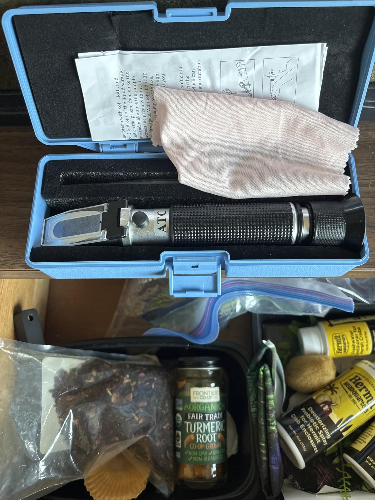 Salinity Refractometer for Aquarium Seawater Marine Fishkeeping | Salinity Tester 0-100PPT & 1.000-1.070 Salinity Hydrometer Slatwater Refractometer with Automatic Temperature Compensation customer photo 1